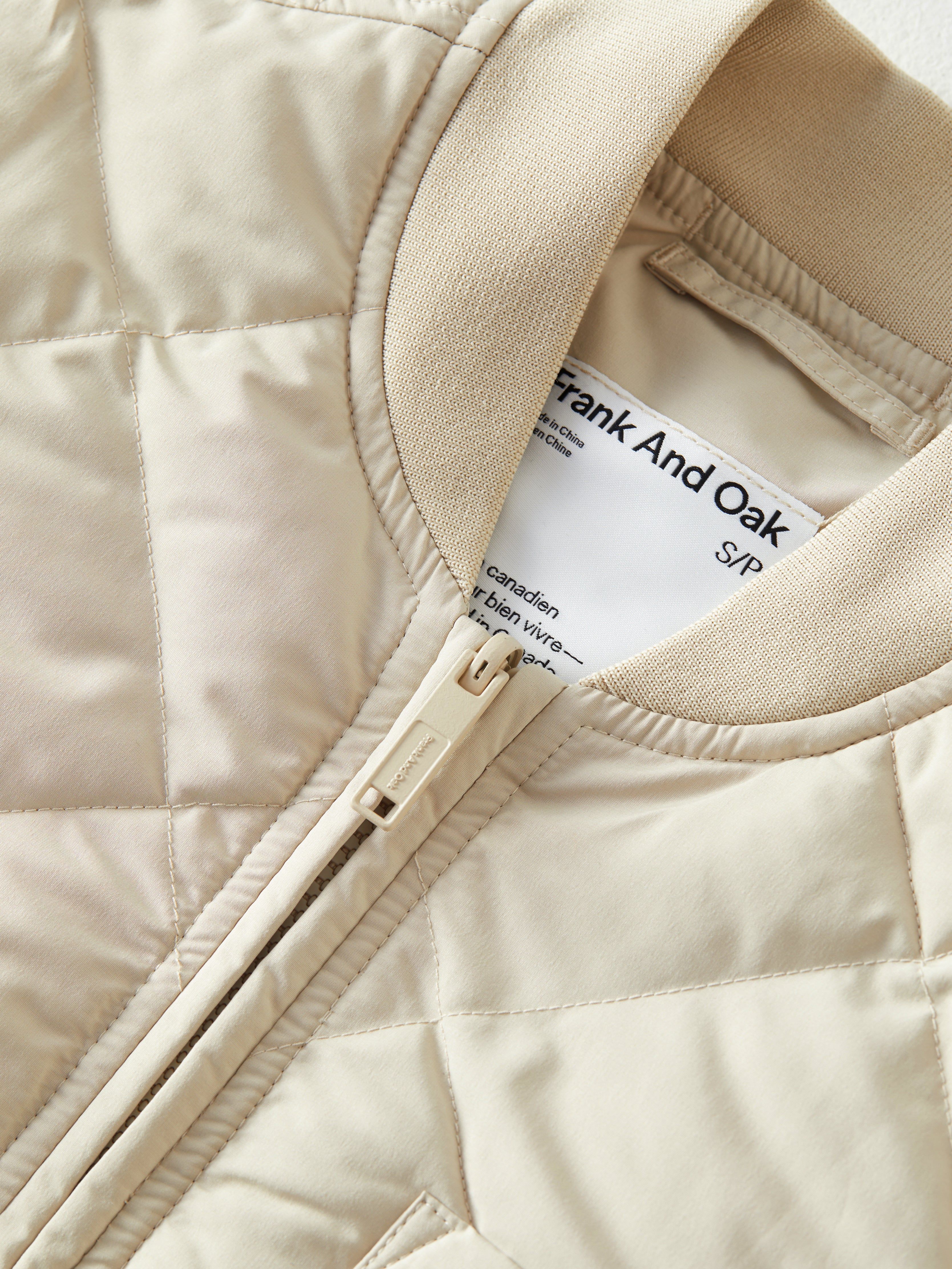 The Skyline Reversible Maxi Bomber in Feather Grey sold by Frank & Oak product image thumbnail 9