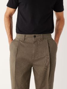The Jamie Relaxed Tapered Fit Chino Pant in Mocha sold by Frank & Oak
