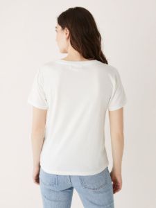 The V-Neck Relaxed T-Shirt in Bright White sold by Frank & Oak