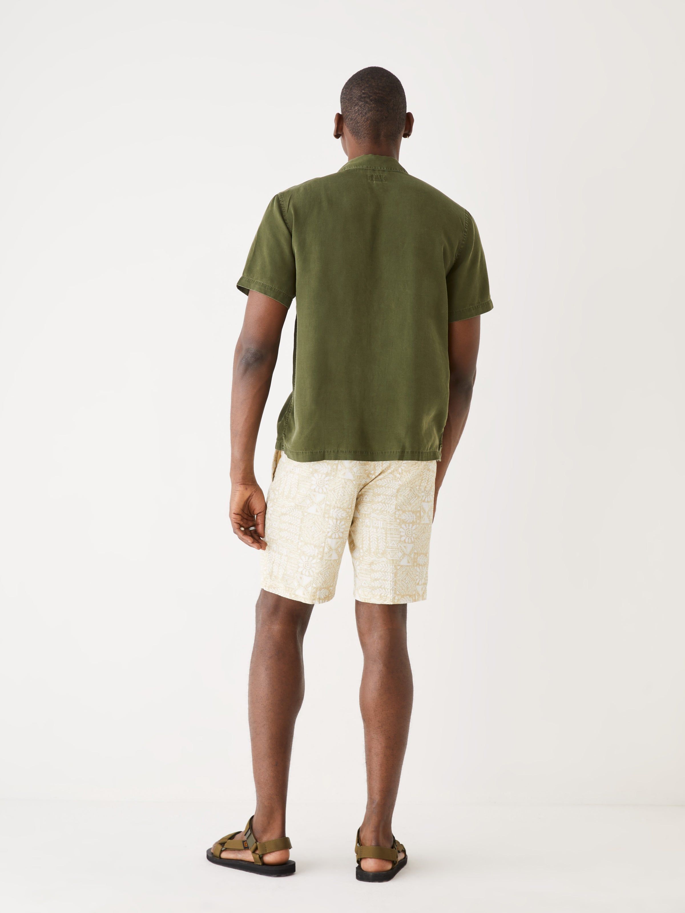 The Printed Pull On Short in Oyster Grey sold by Frank & Oak product image thumbnail 4