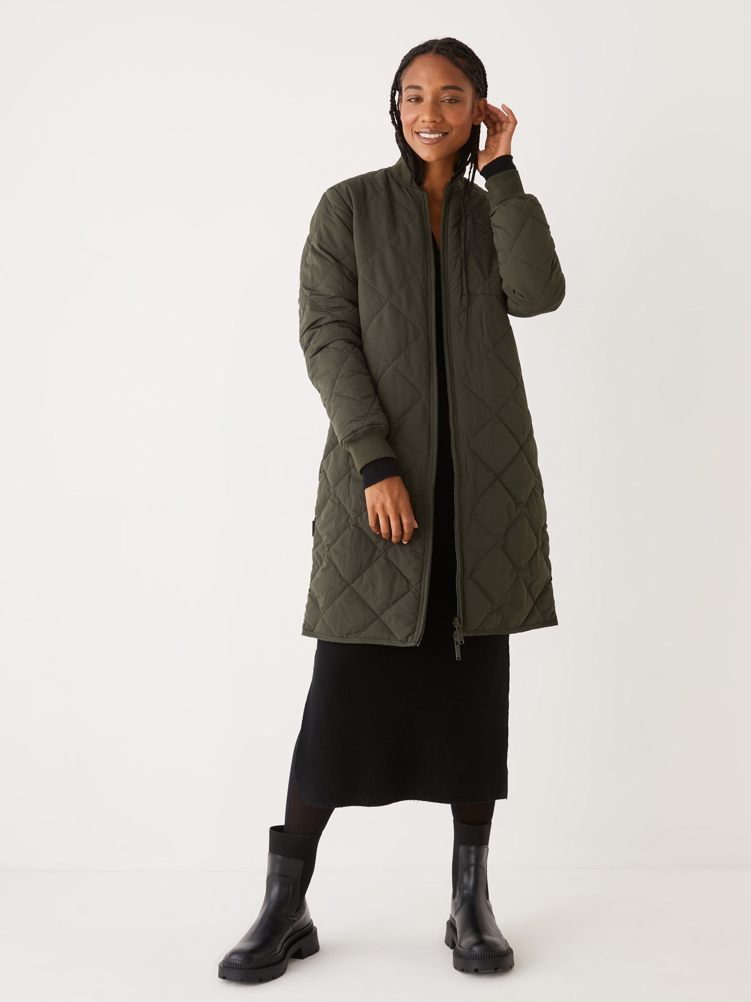 The Skyline Reversible Maxi Bomber in Rosin sold by Frank & Oak product image thumbnail 2
