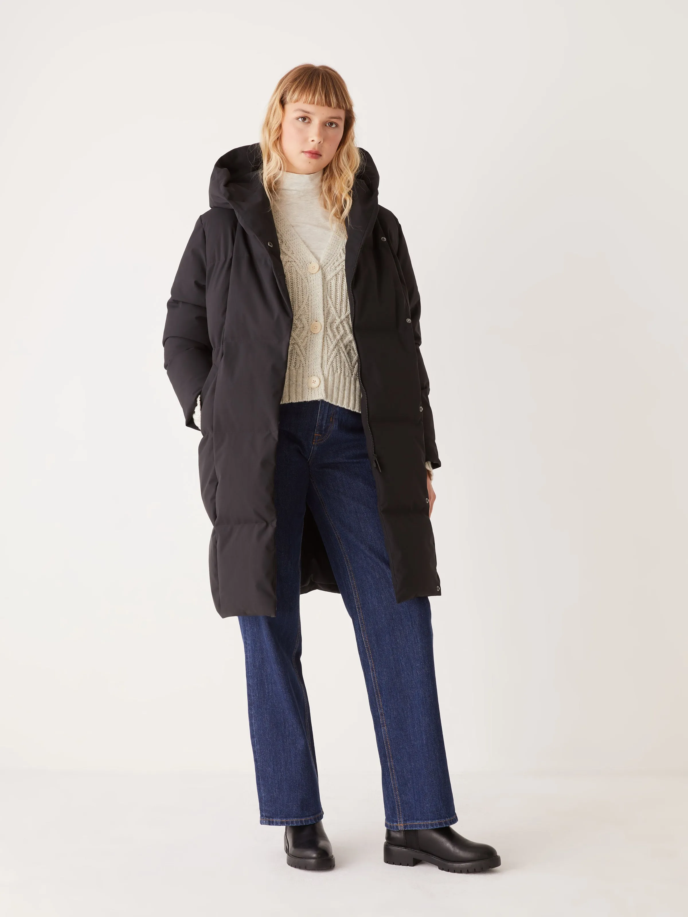 The Hygge Puffer Coat in Black sold by Frank & Oak product image thumbnail 3