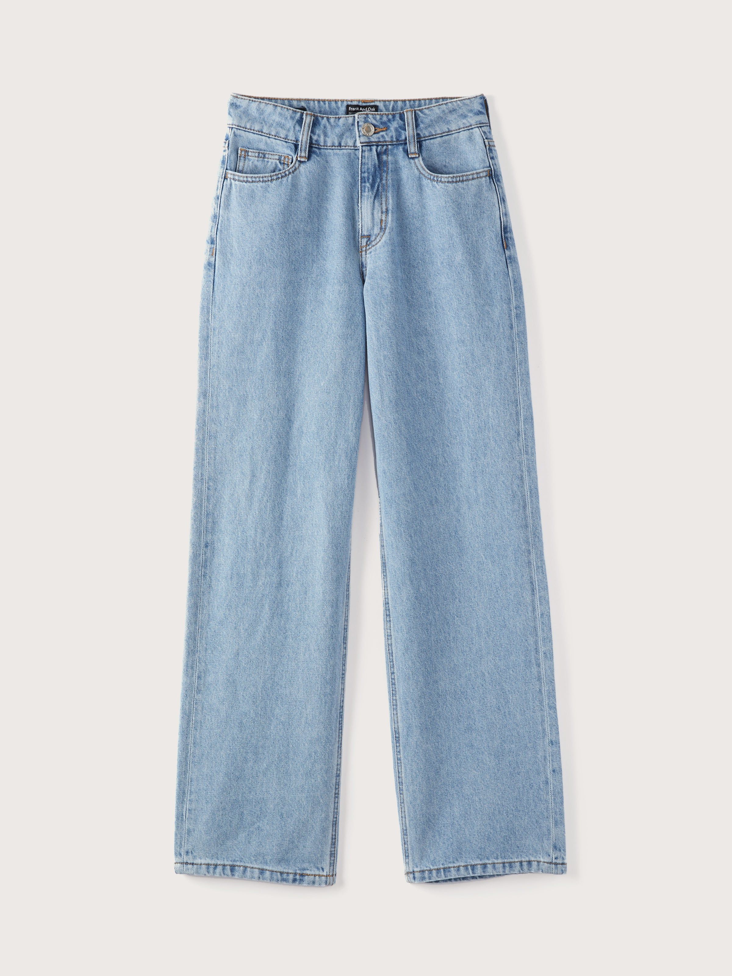 The Mid Rise Courtney Loose Fit Jean in Light Indigo Parallel