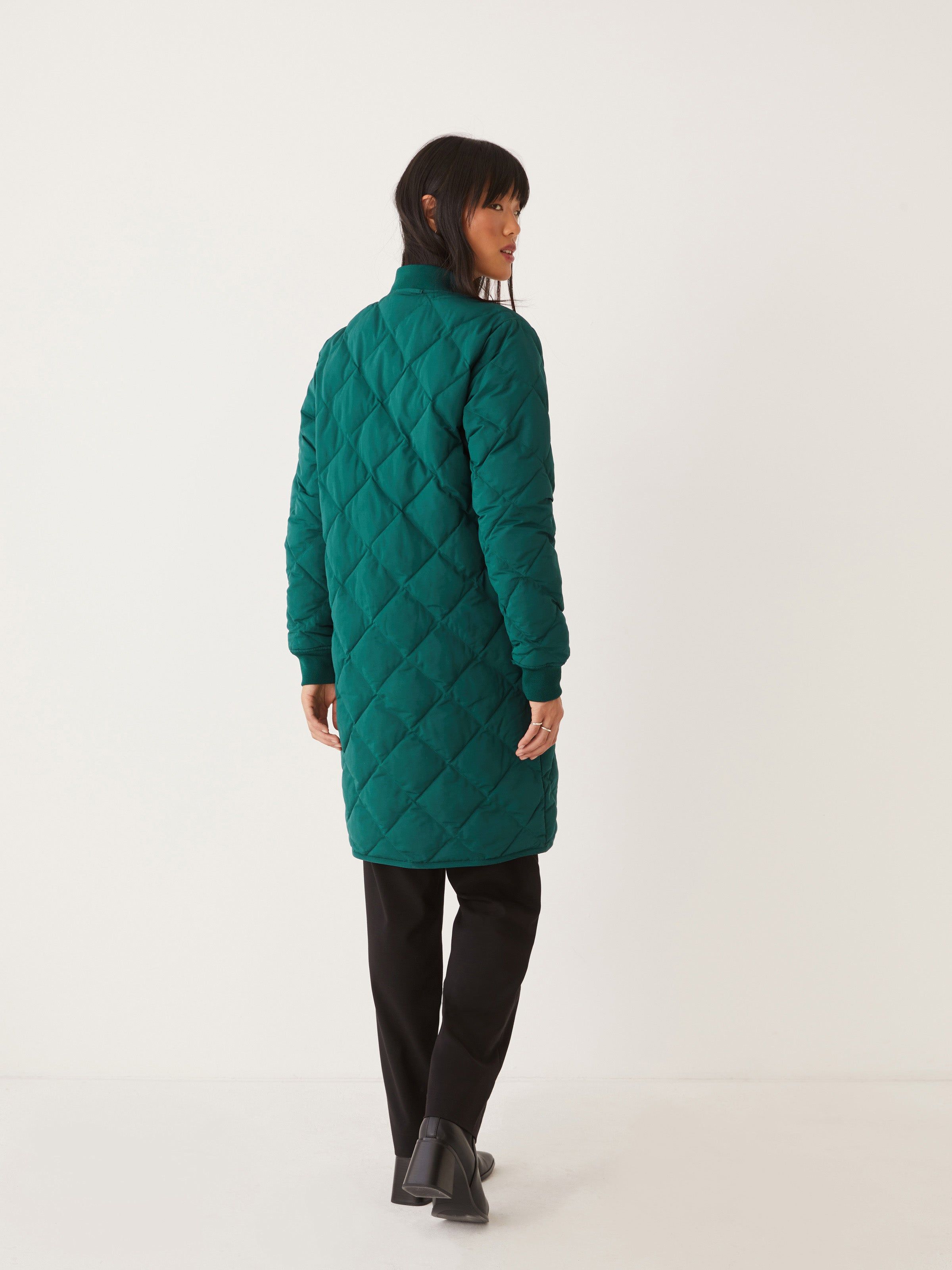 The Skyline Reversible Maxi Bomber in Deep Teal sold by Frank & Oak product image thumbnail 5