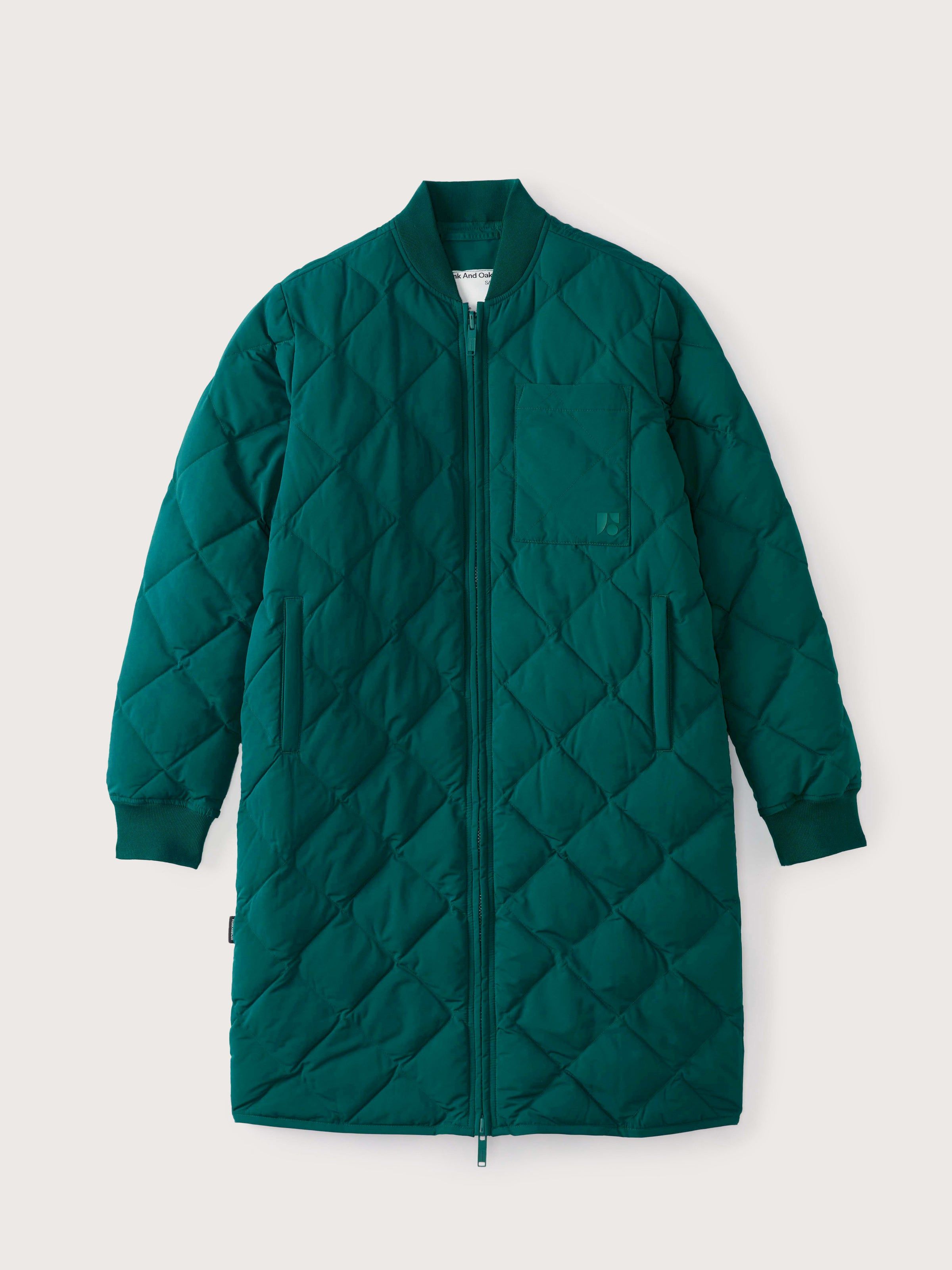 The Skyline Reversible Maxi Bomber in Deep Teal sold by Frank & Oak product image thumbnail 9