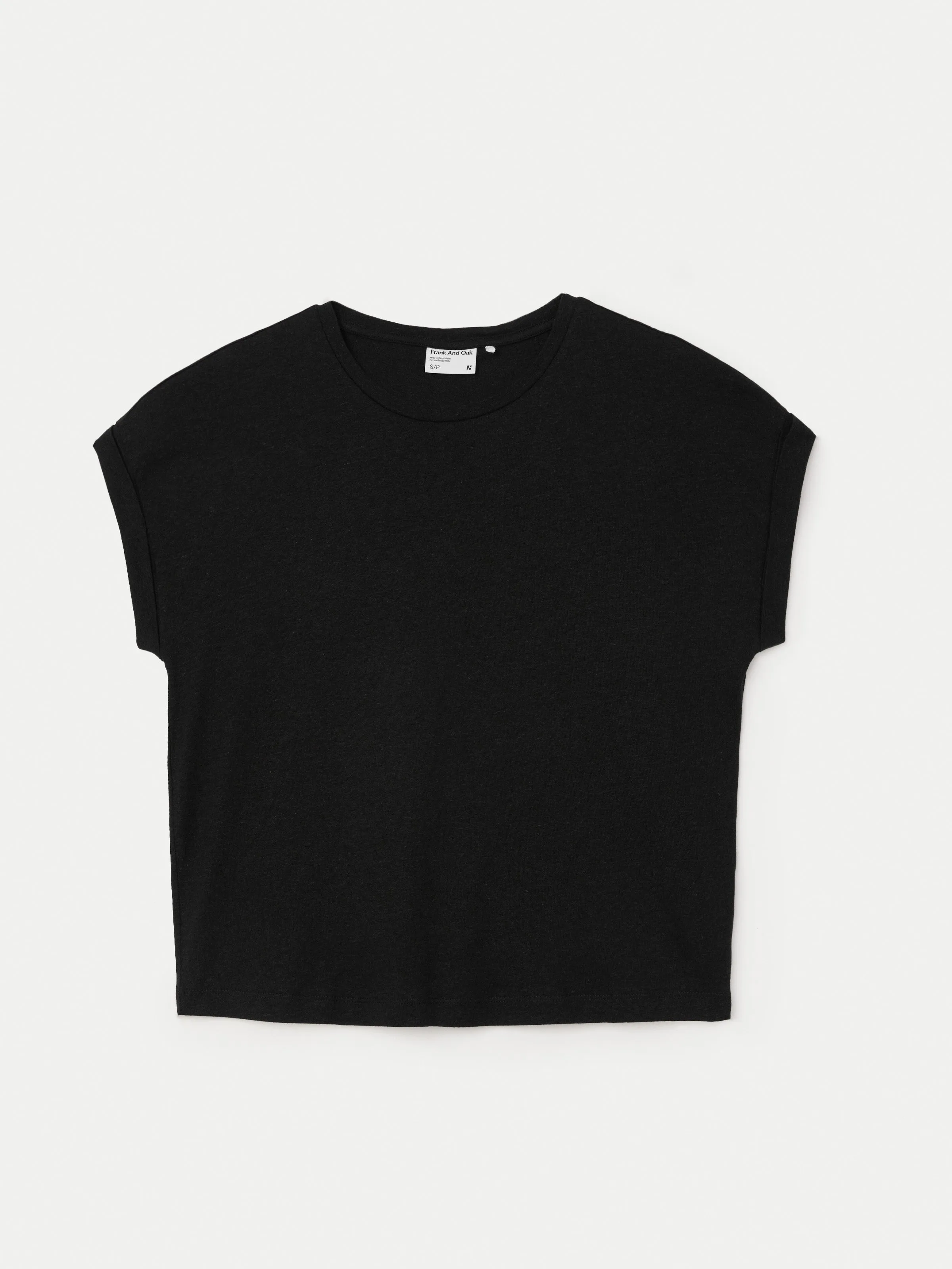 The Hemp Relaxed T-Shirt in Black sold by Frank & Oak product image thumbnail 5