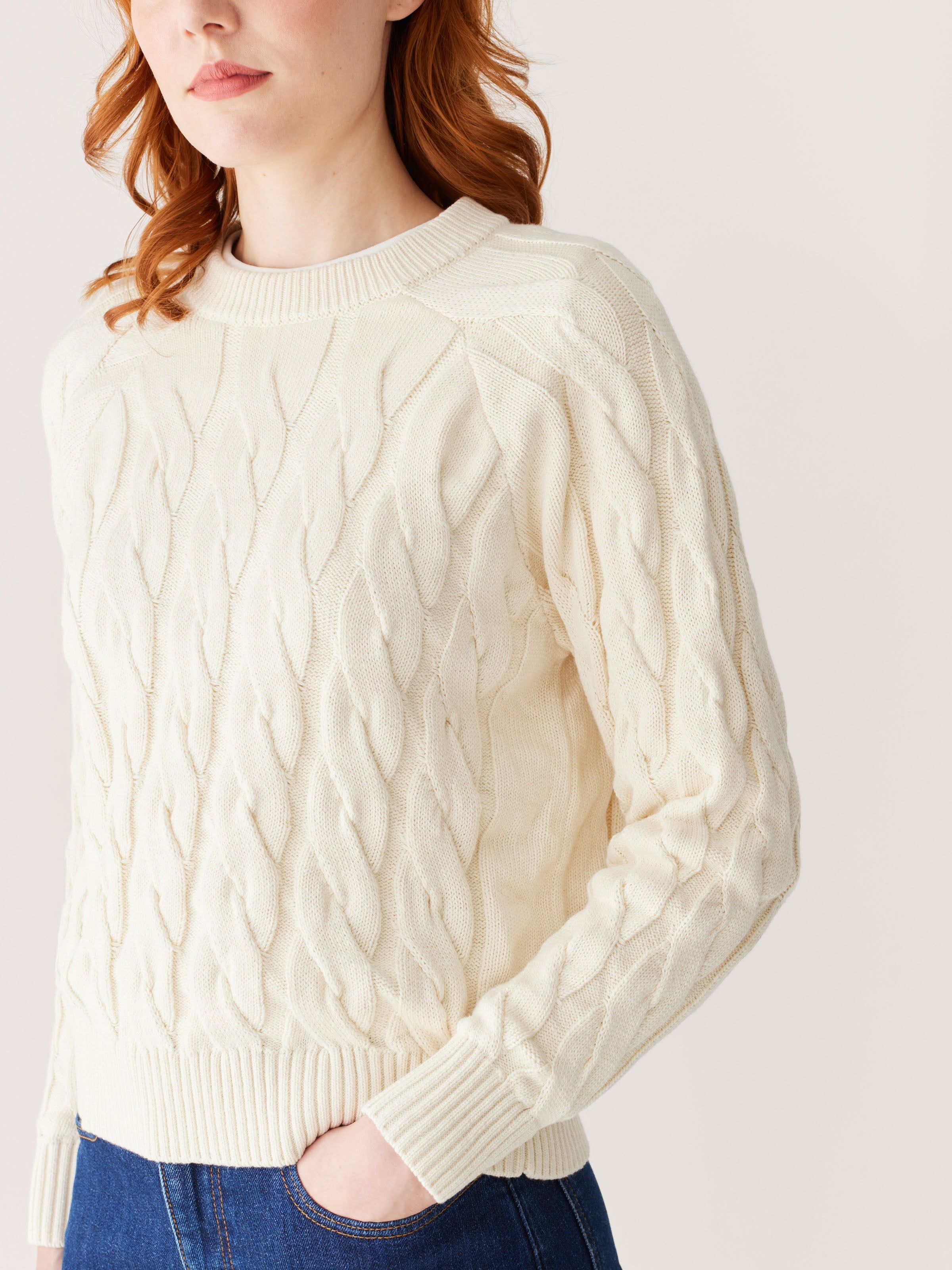 The Cable Knit Sweater in Beige sold by Frank & Oak product image thumbnail 4