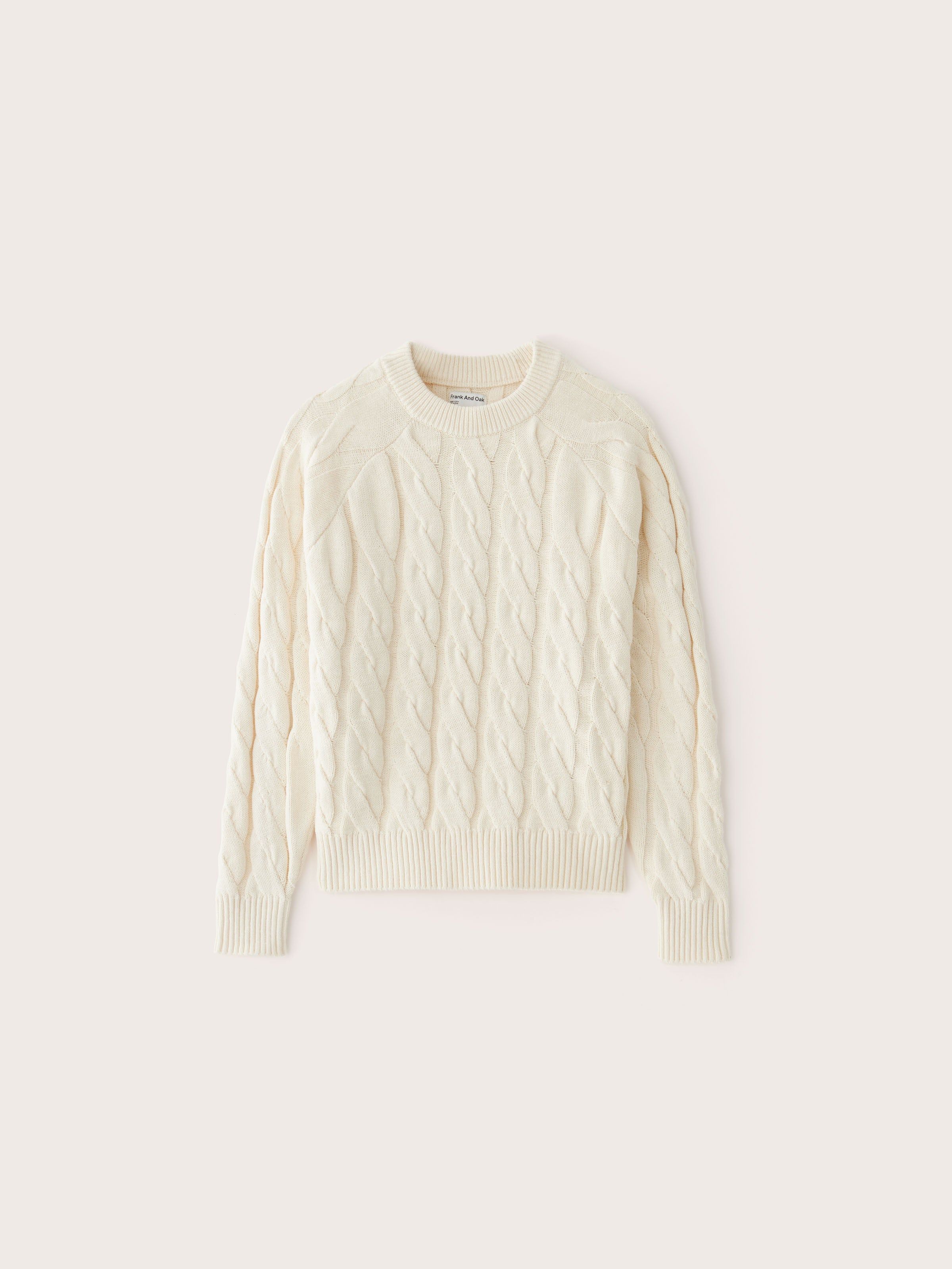 The Cable Knit Sweater in Beige sold by Frank & Oak product image thumbnail 5