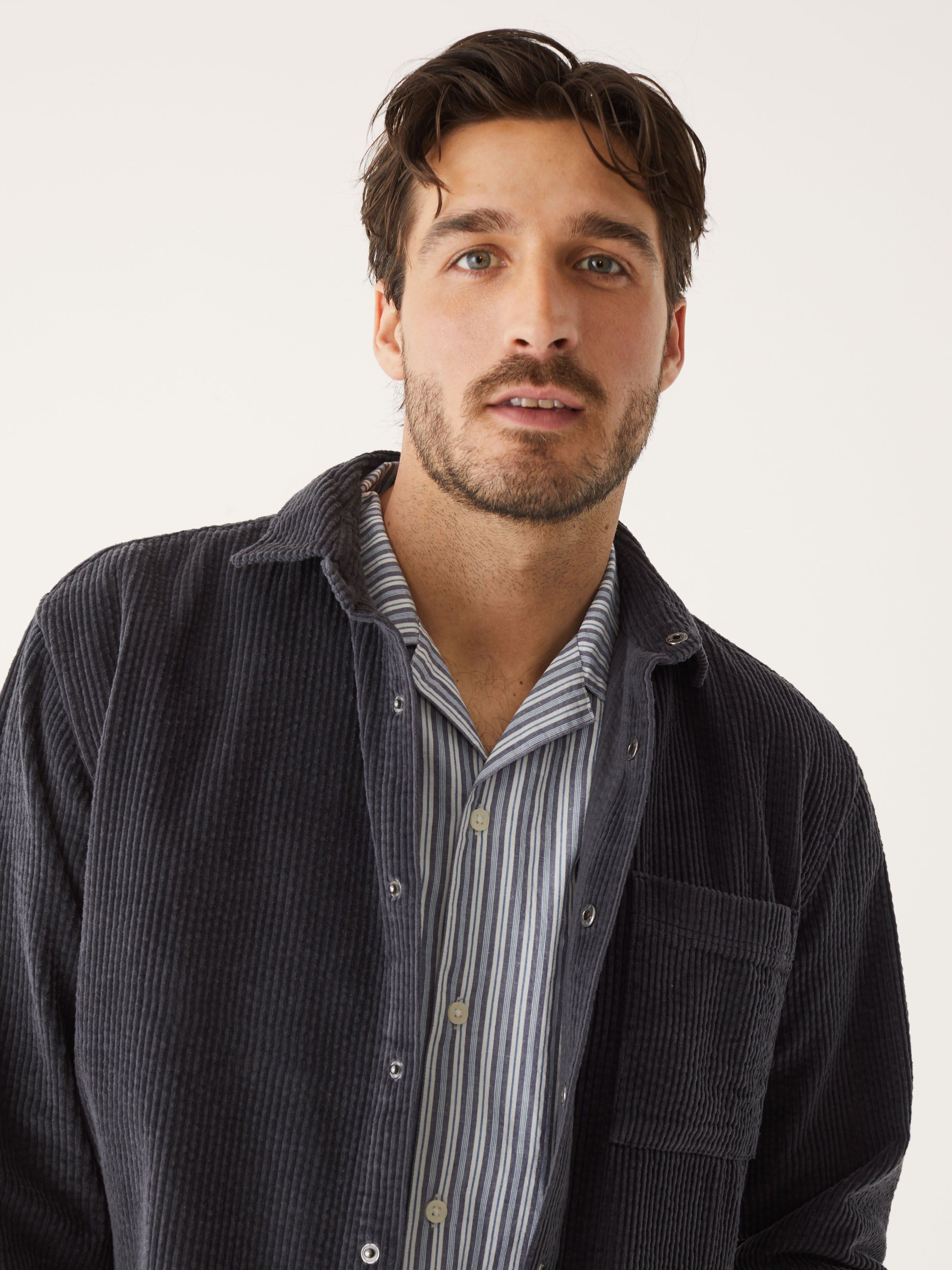 The Corduroy Shirt in Charcoal sold by Frank & Oak product image thumbnail 5