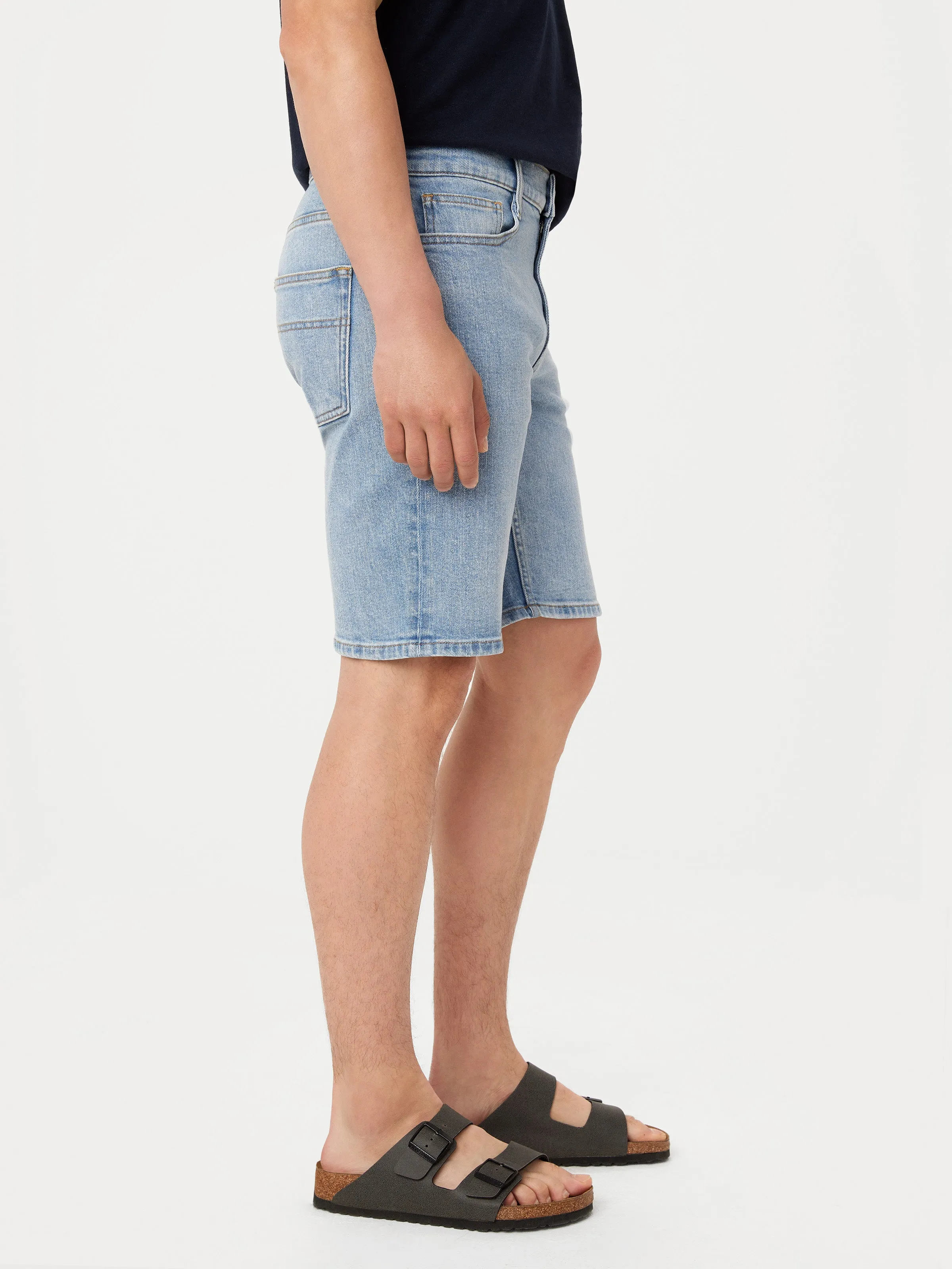 The Adam Slim 10in Short in Washed Blue sold by Frank & Oak product image thumbnail 3