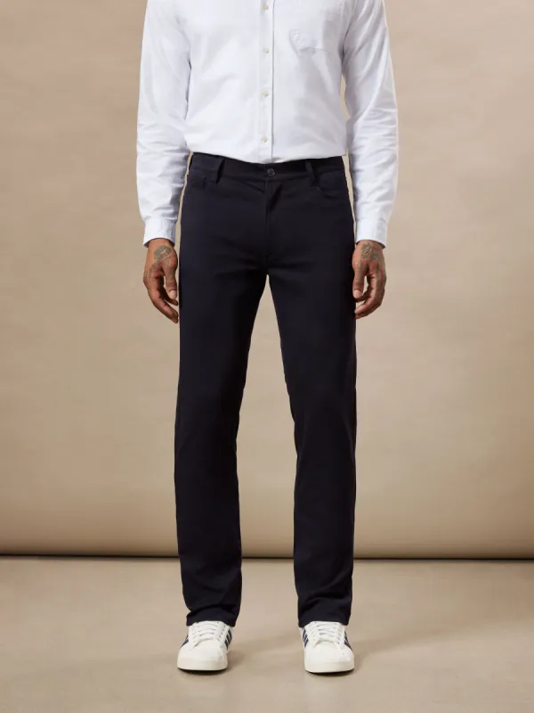 The Brunswick Slim Flex Pant in Navy sold by Frank & Oak