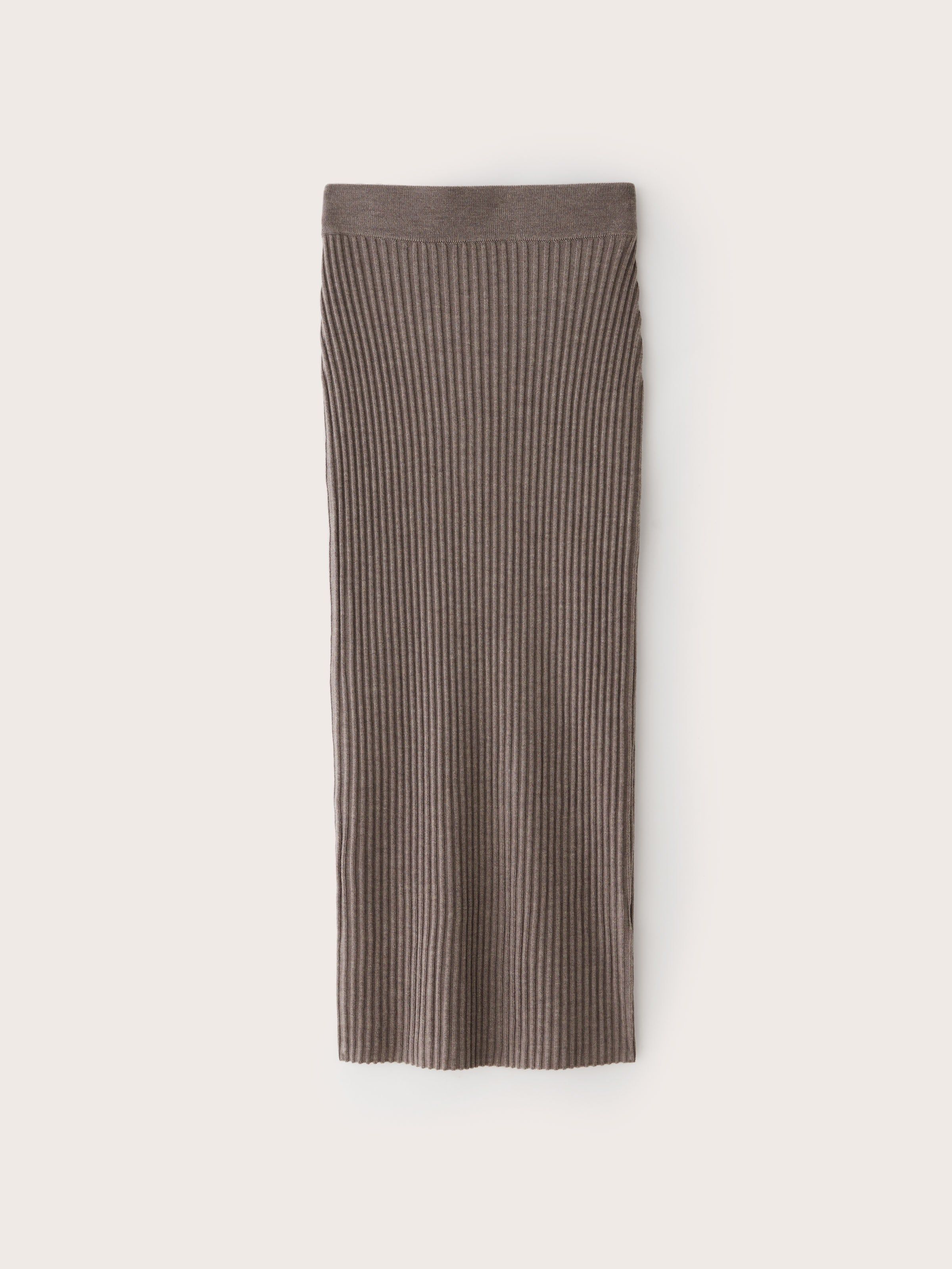 The Merino Sweater Skirt in Beige Grey sold by Frank & Oak product image thumbnail 5