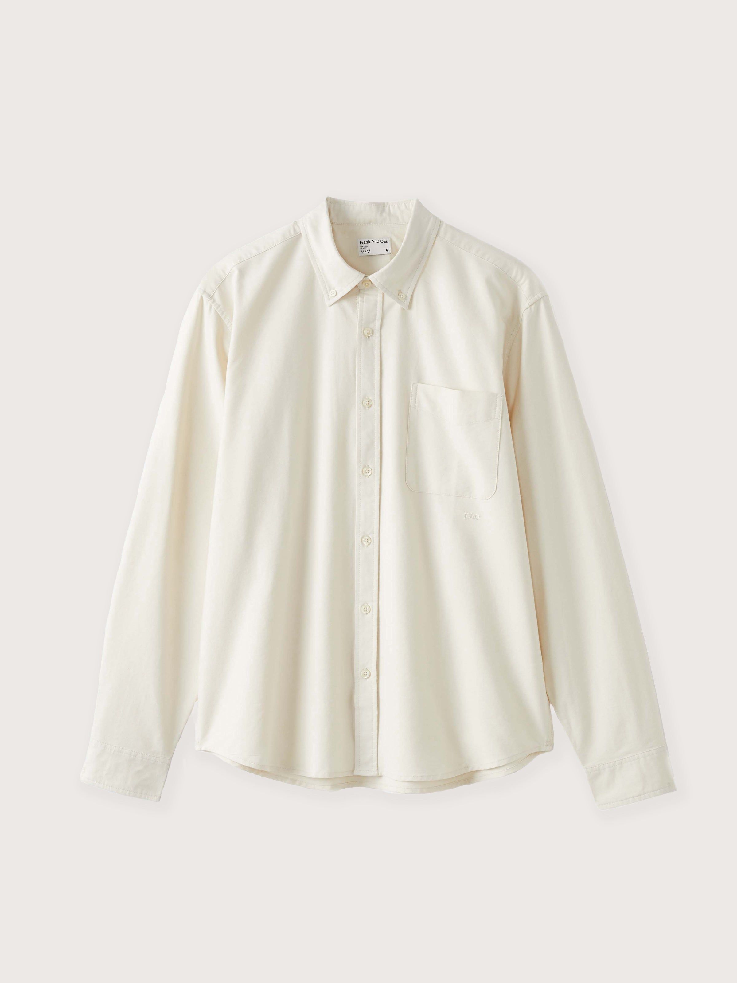 The Jasper Boxy Fit Shirt in White sold by Frank & Oak product image thumbnail 6
