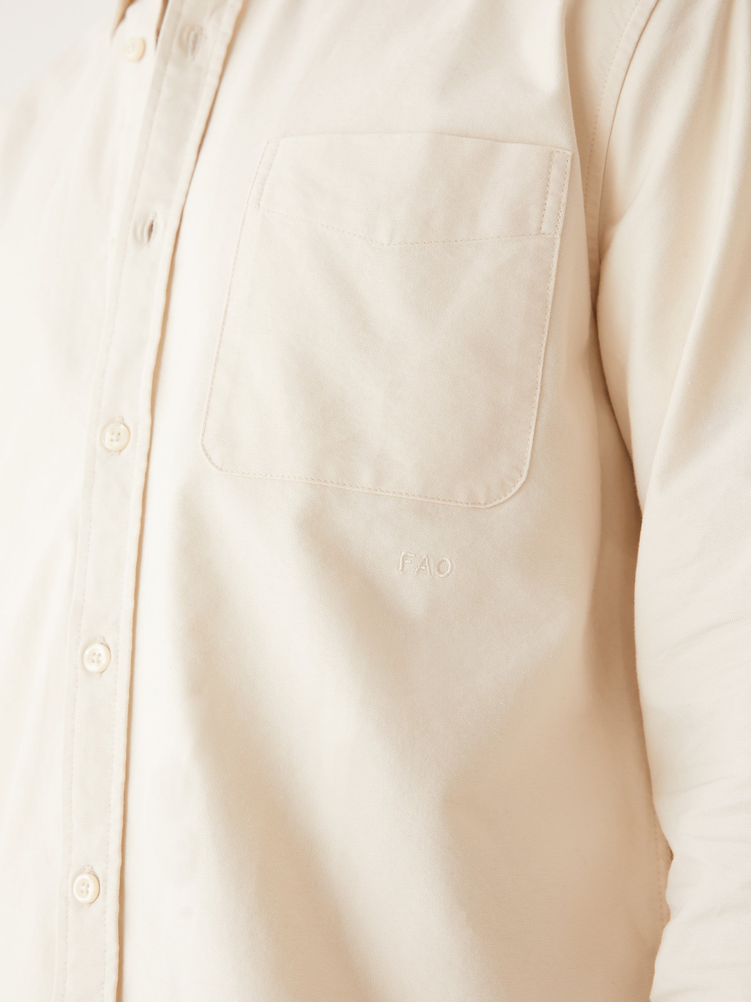 The Jasper Boxy Fit Shirt in White sold by Frank & Oak product image thumbnail 3