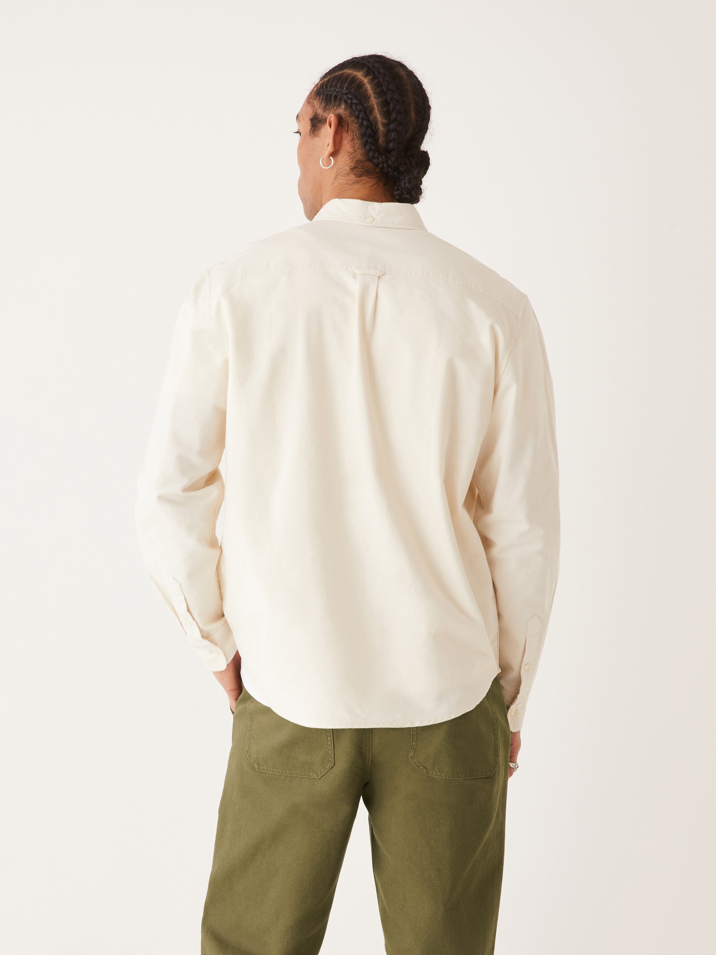 The Jasper Boxy Fit Shirt in White sold by Frank & Oak product image thumbnail 4