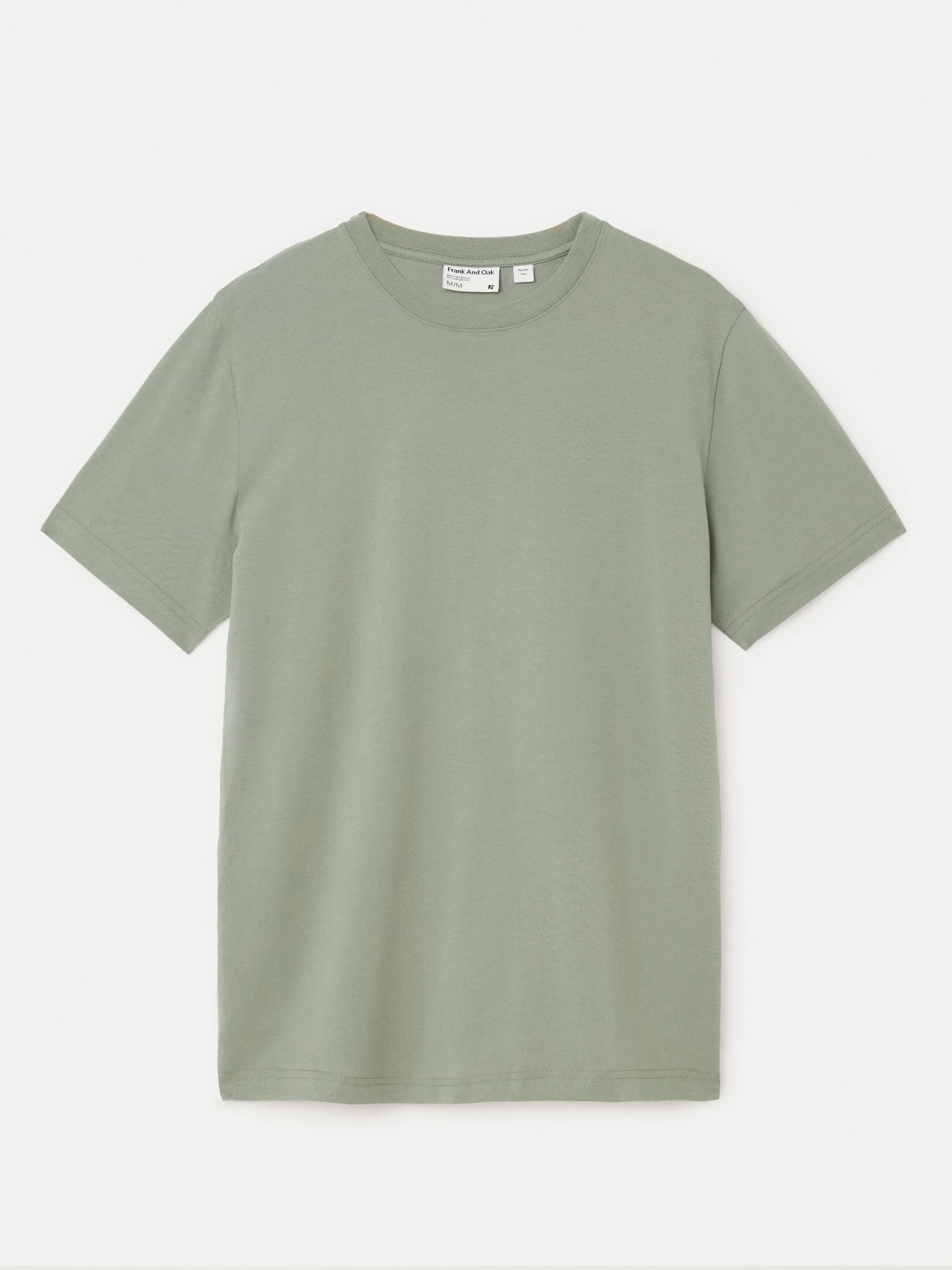 The Essential Slim T-Shirt in Vetiver Green sold by Frank & Oak product image thumbnail 5