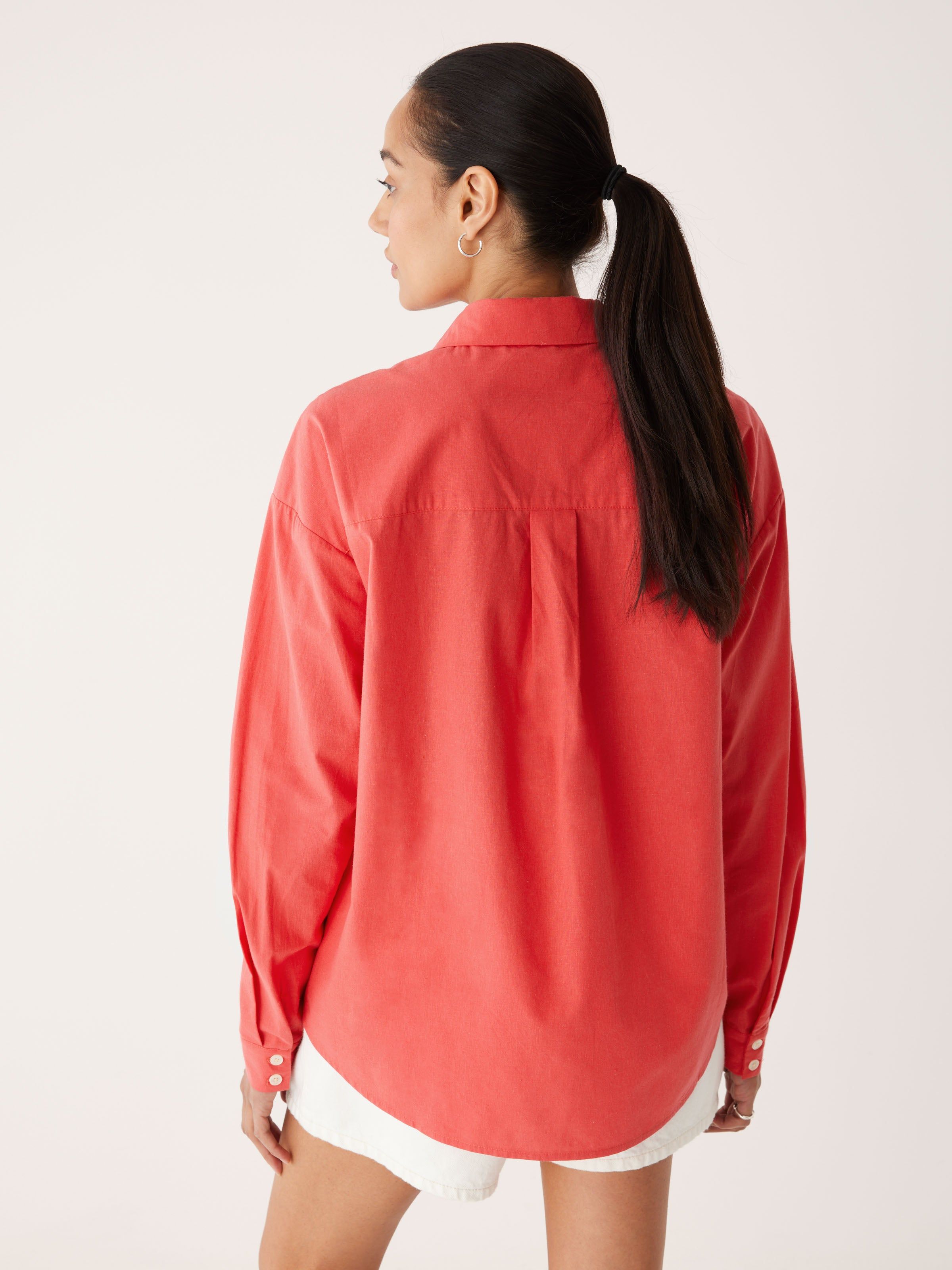 The Kapok Loose Shirt in Maraschino Red sold by Frank & Oak product image thumbnail 3