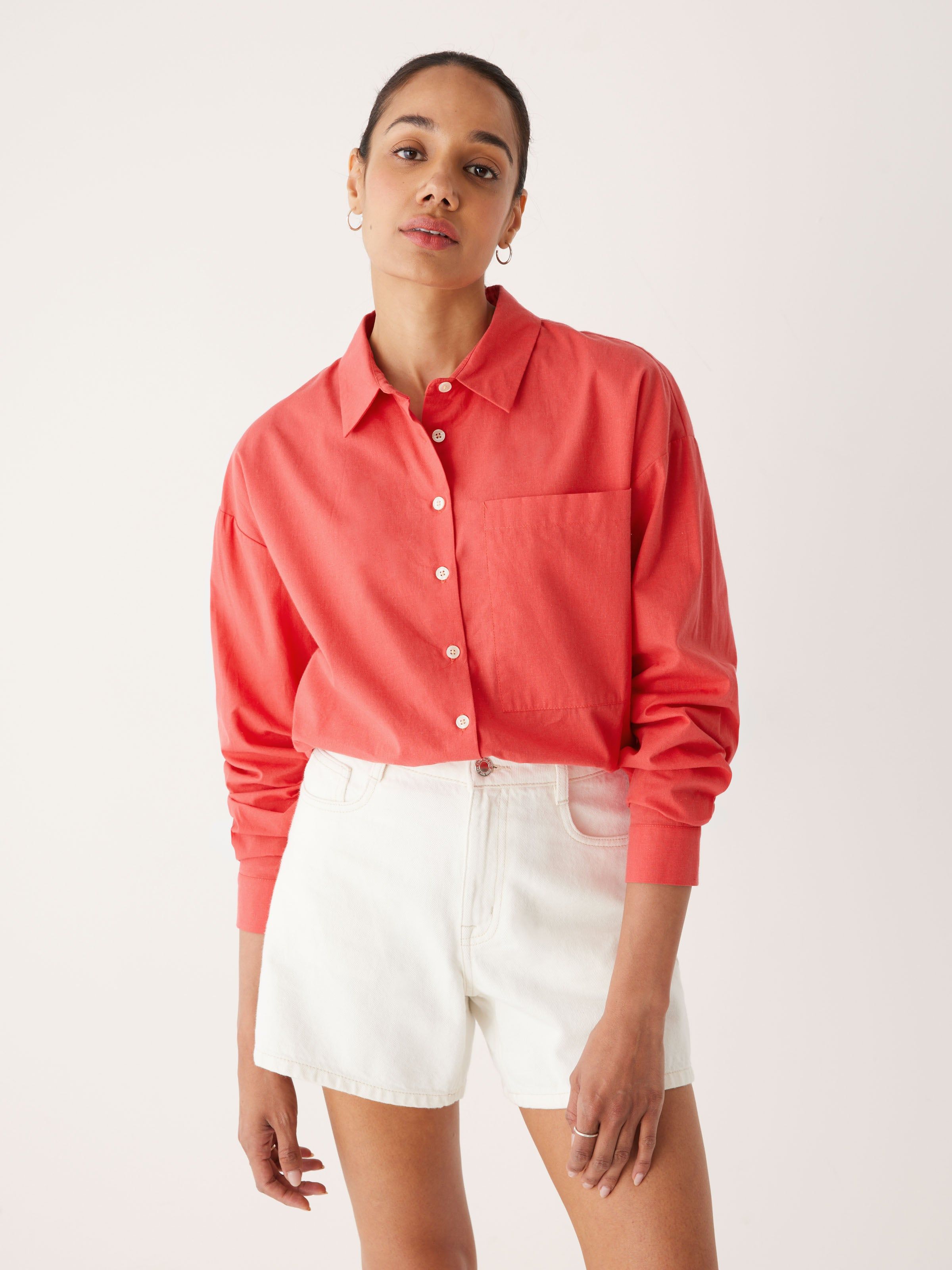 The Kapok Loose Shirt in Maraschino Red sold by Frank & Oak product image thumbnail 5