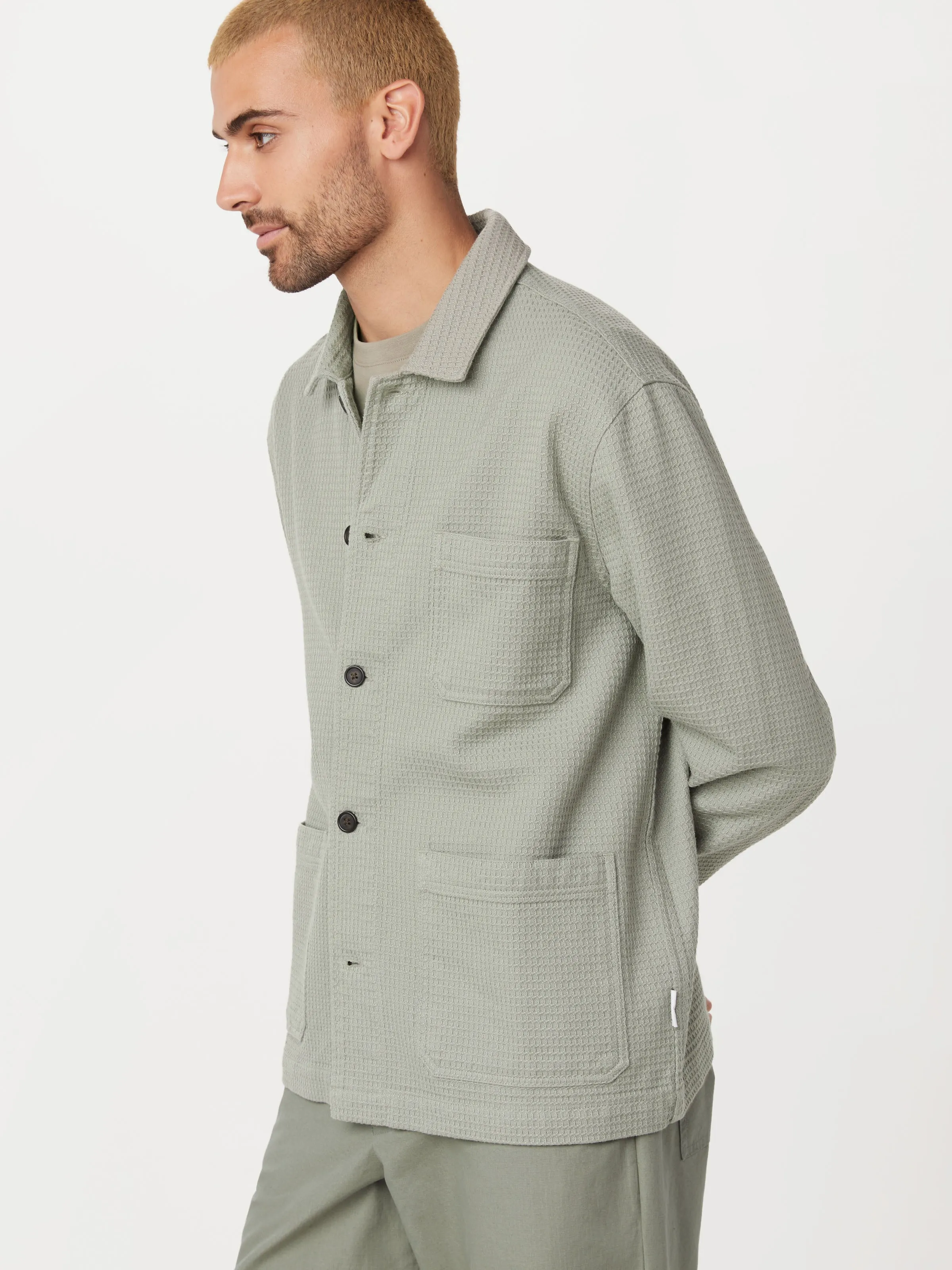 The Chore Overshirt in Green sold by Frank & Oak product image thumbnail 2
