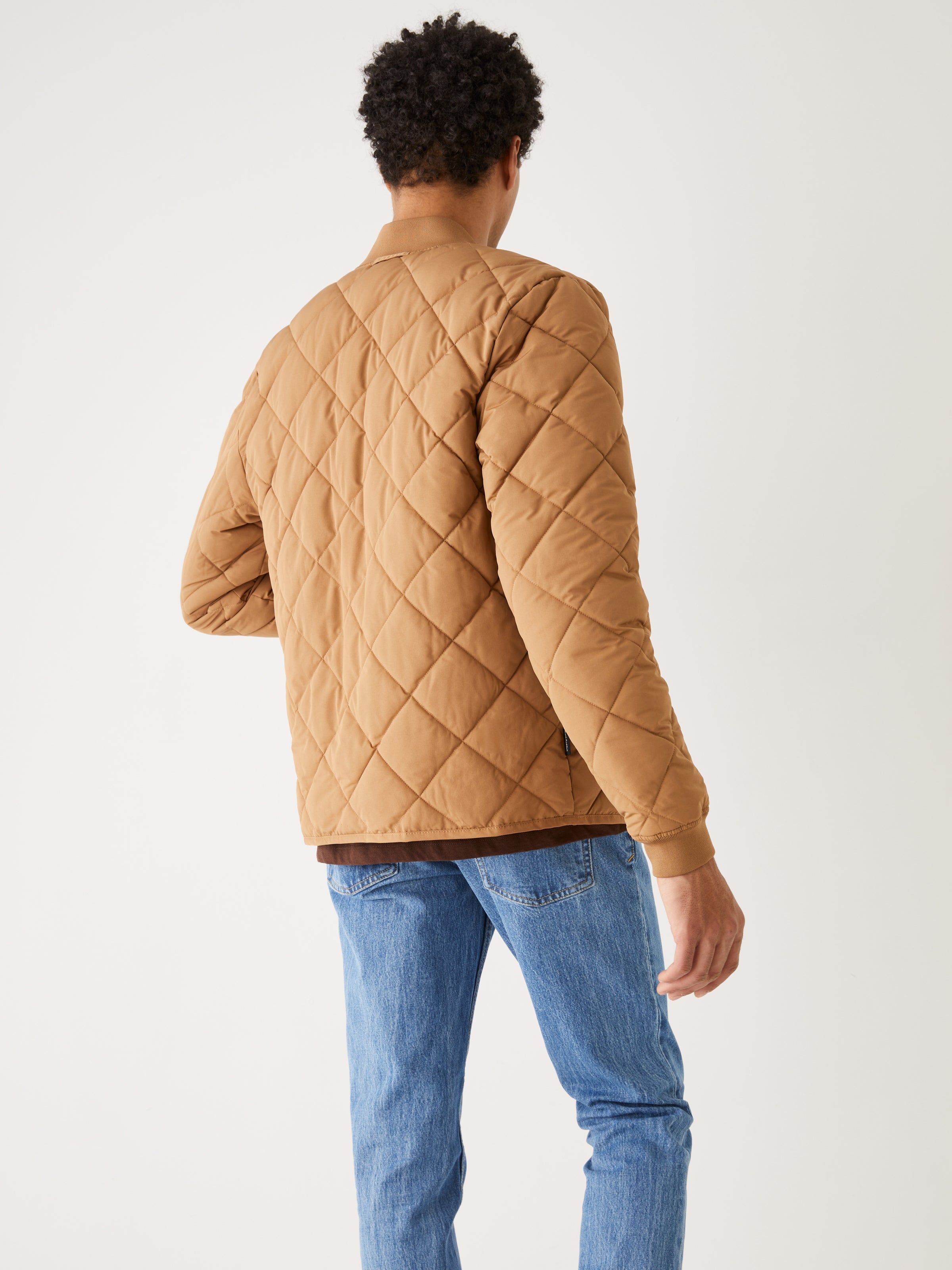 The Skyline Reversible Bomber in Amber sold by Frank & Oak product image thumbnail 5