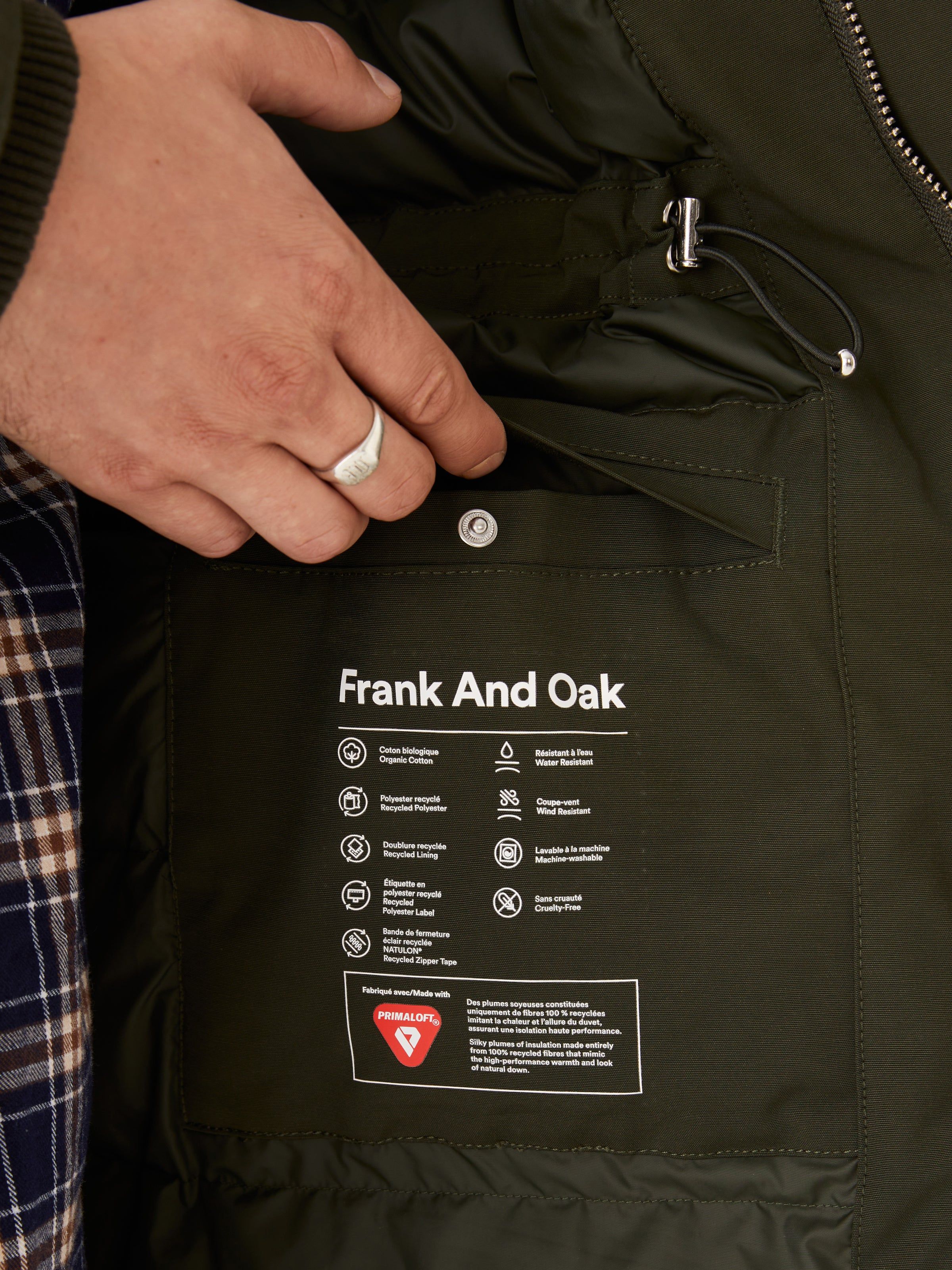 The Alpine Parka in Rosin sold by Frank & Oak product image thumbnail 6