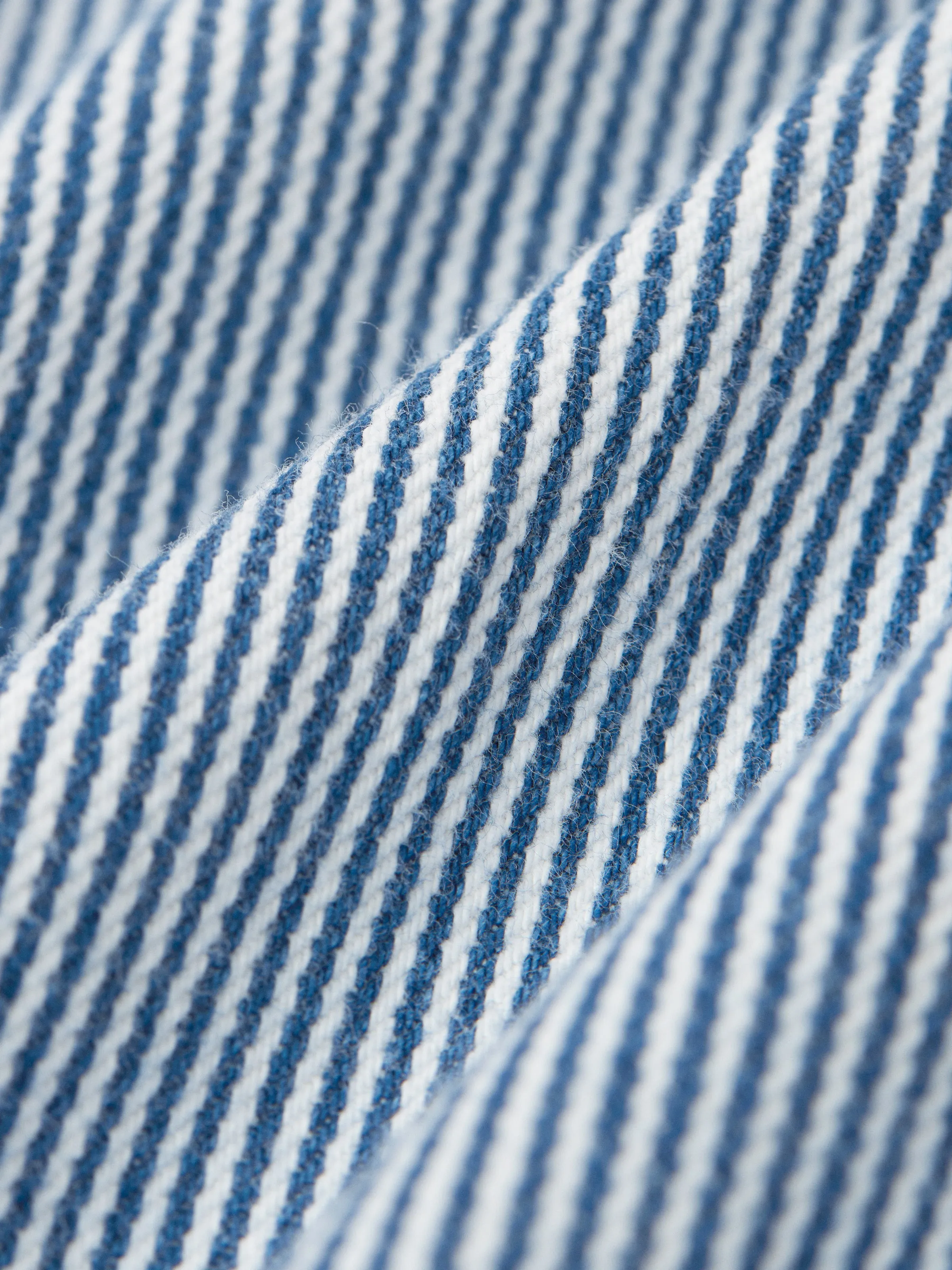 The Carpenter Striped Denim Jacket in Cobalt sold by Frank & Oak product image thumbnail 5