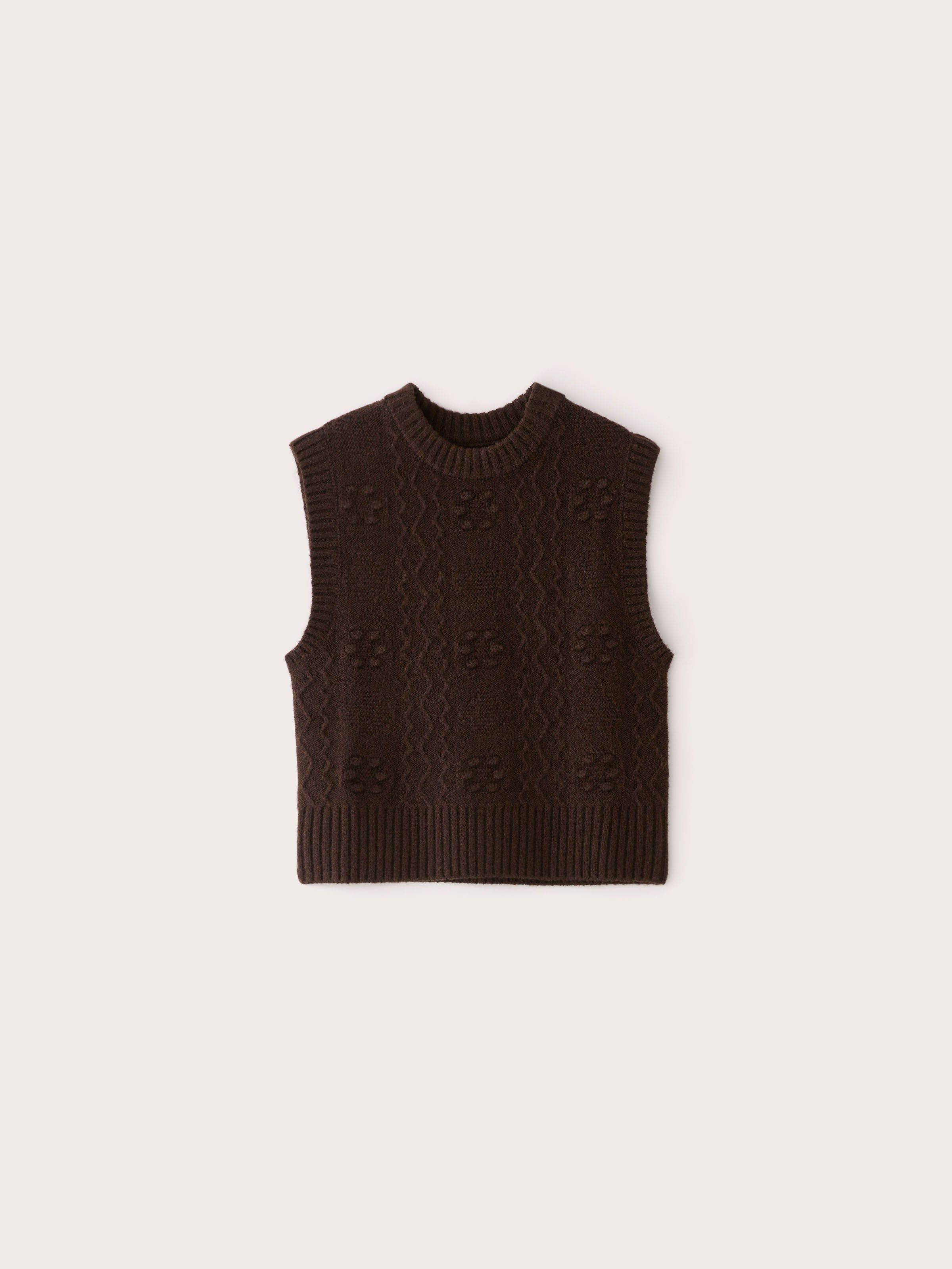 The Bobble Sweater Vest in Dark Brown sold by Frank & Oak product image thumbnail 5