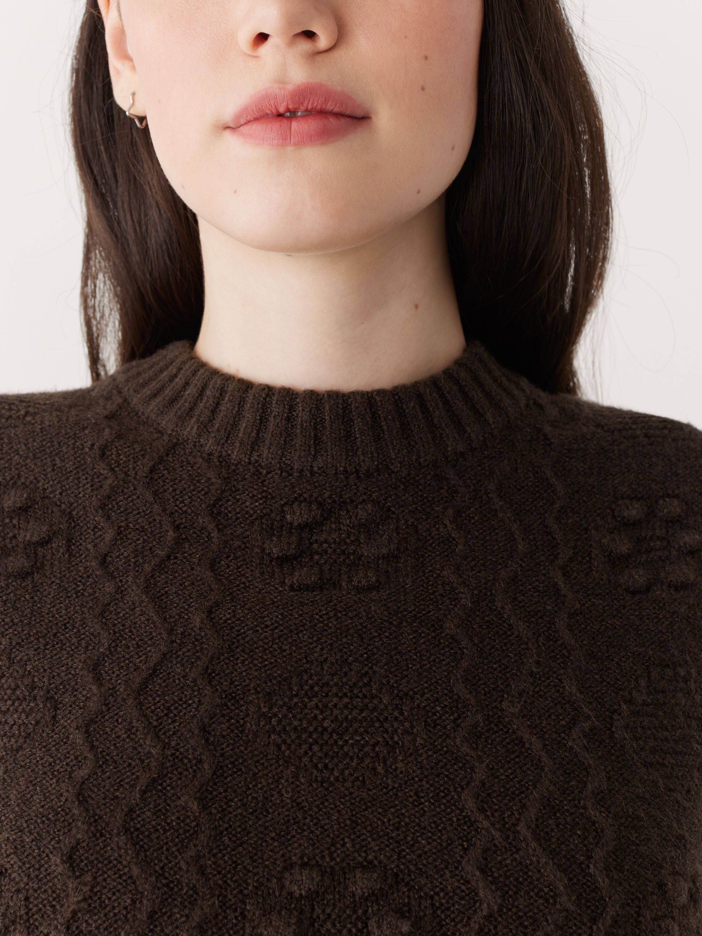 The Bobble Sweater Vest in Dark Brown sold by Frank & Oak product image thumbnail 4