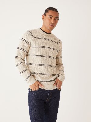 The SeaCell™ Waffle Sweater in Beige sold by Frank & Oak
