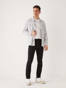 The Seersucker Overshirt in Deep Blue sold by Frank & Oak