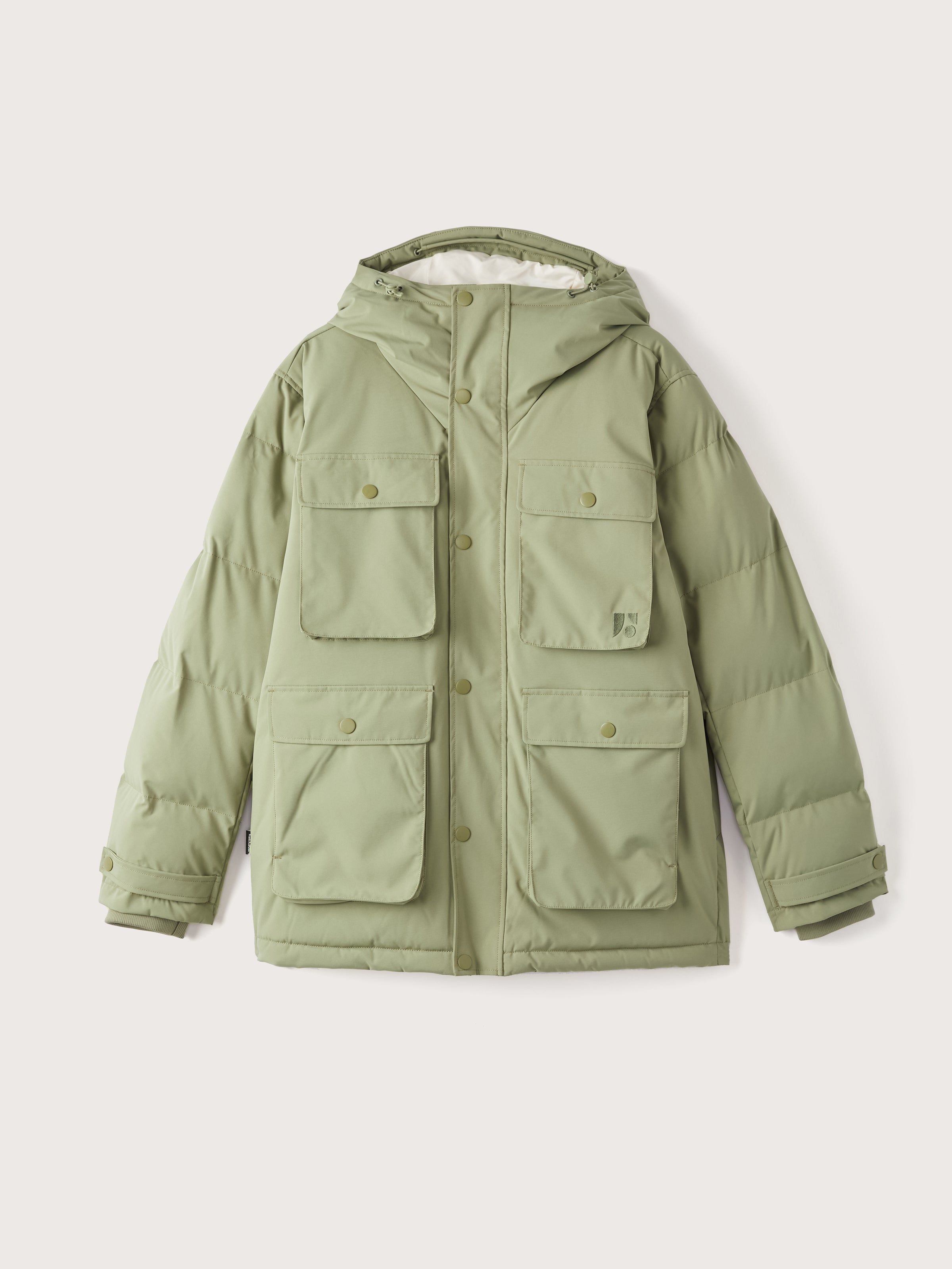 The Melville Puffer Coat in Oil Green sold by Frank & Oak product image thumbnail 10