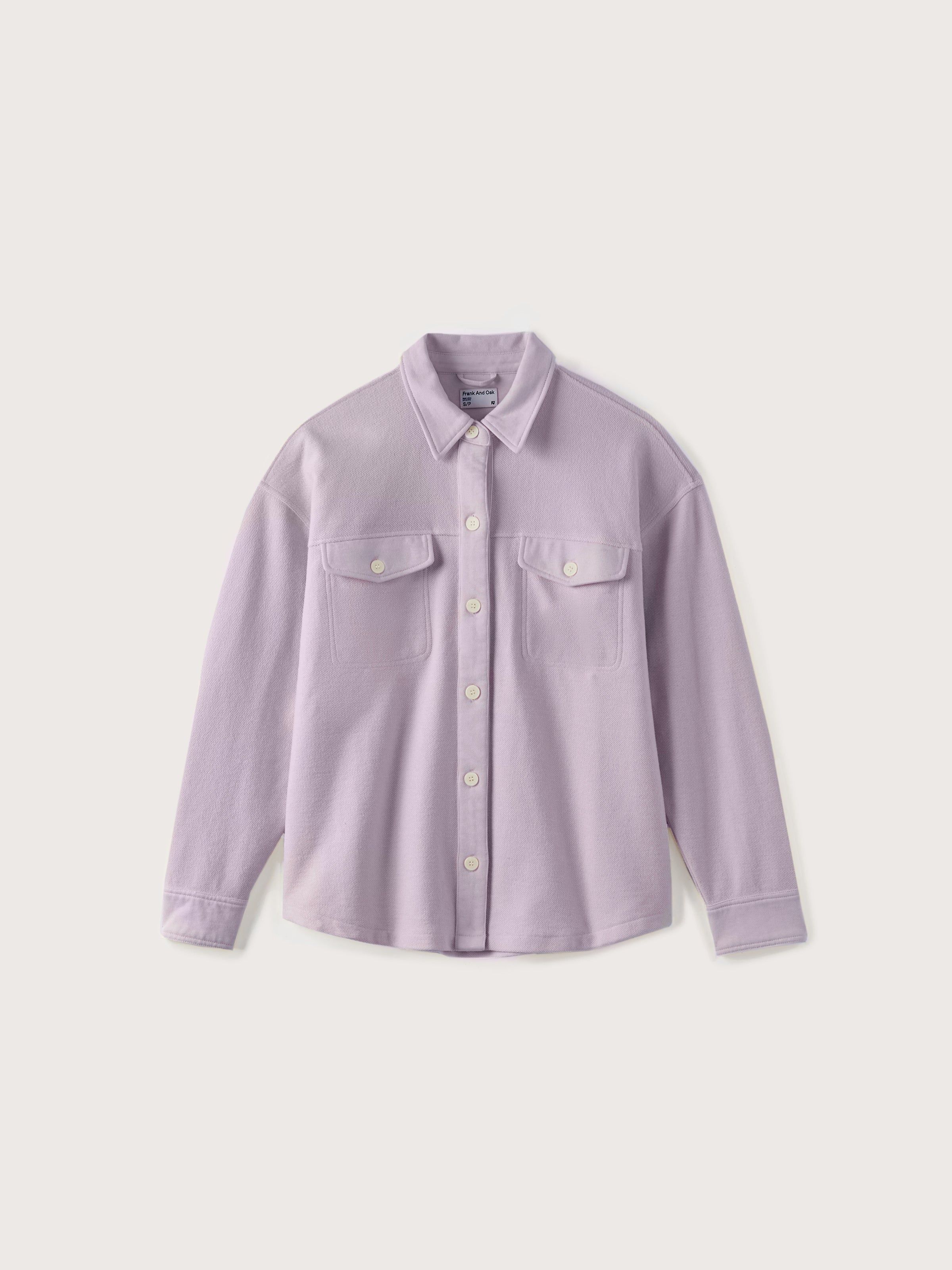 The French Terry Overshirt in Purple sold by Frank & Oak product image thumbnail 6