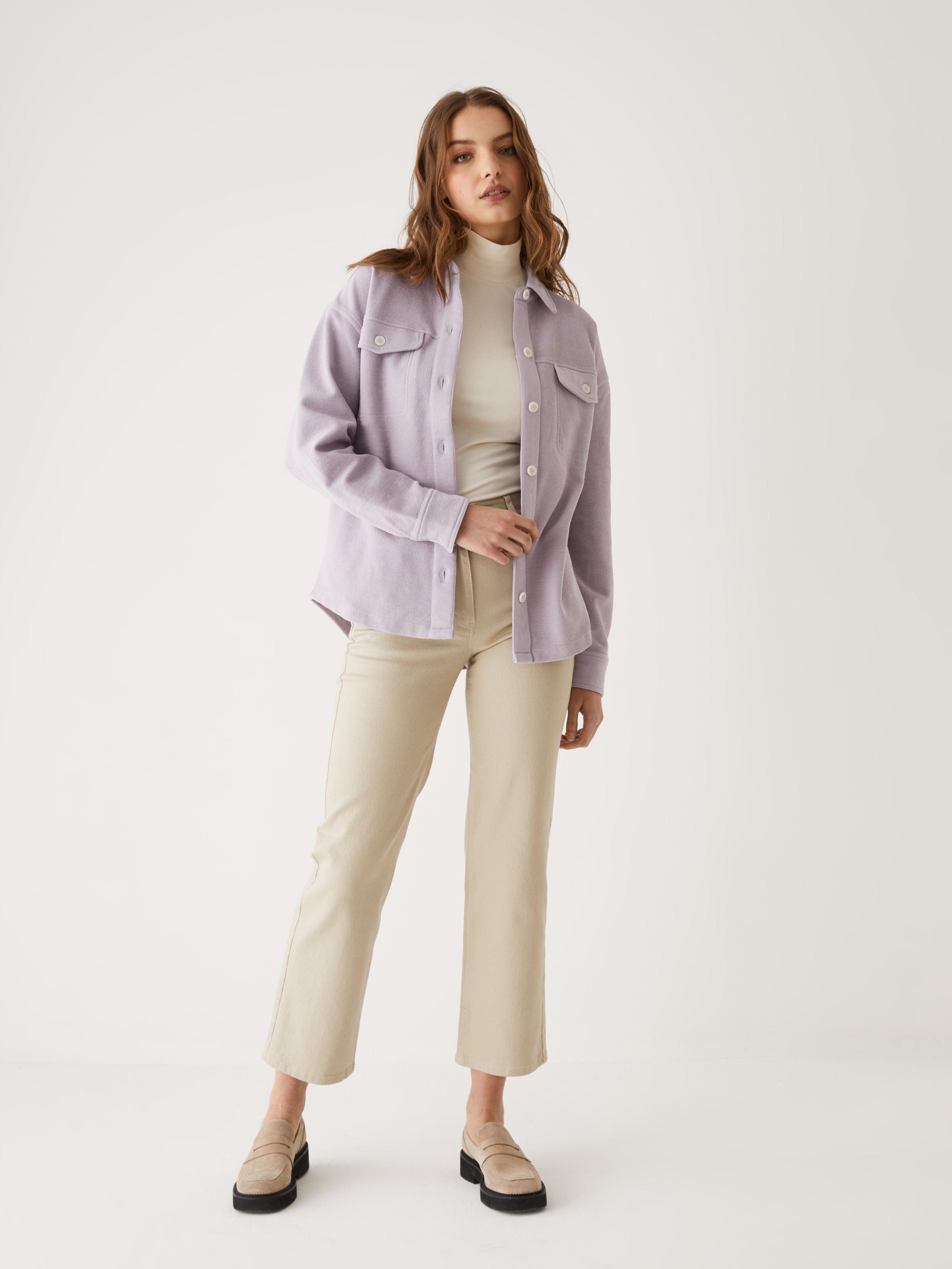 The French Terry Overshirt in Purple sold by Frank & Oak product image thumbnail 4