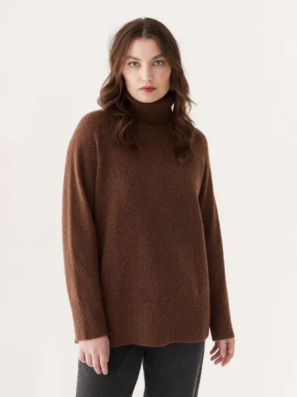 The Seawool® Turtleneck in Cappuccino sold by Frank & Oak
