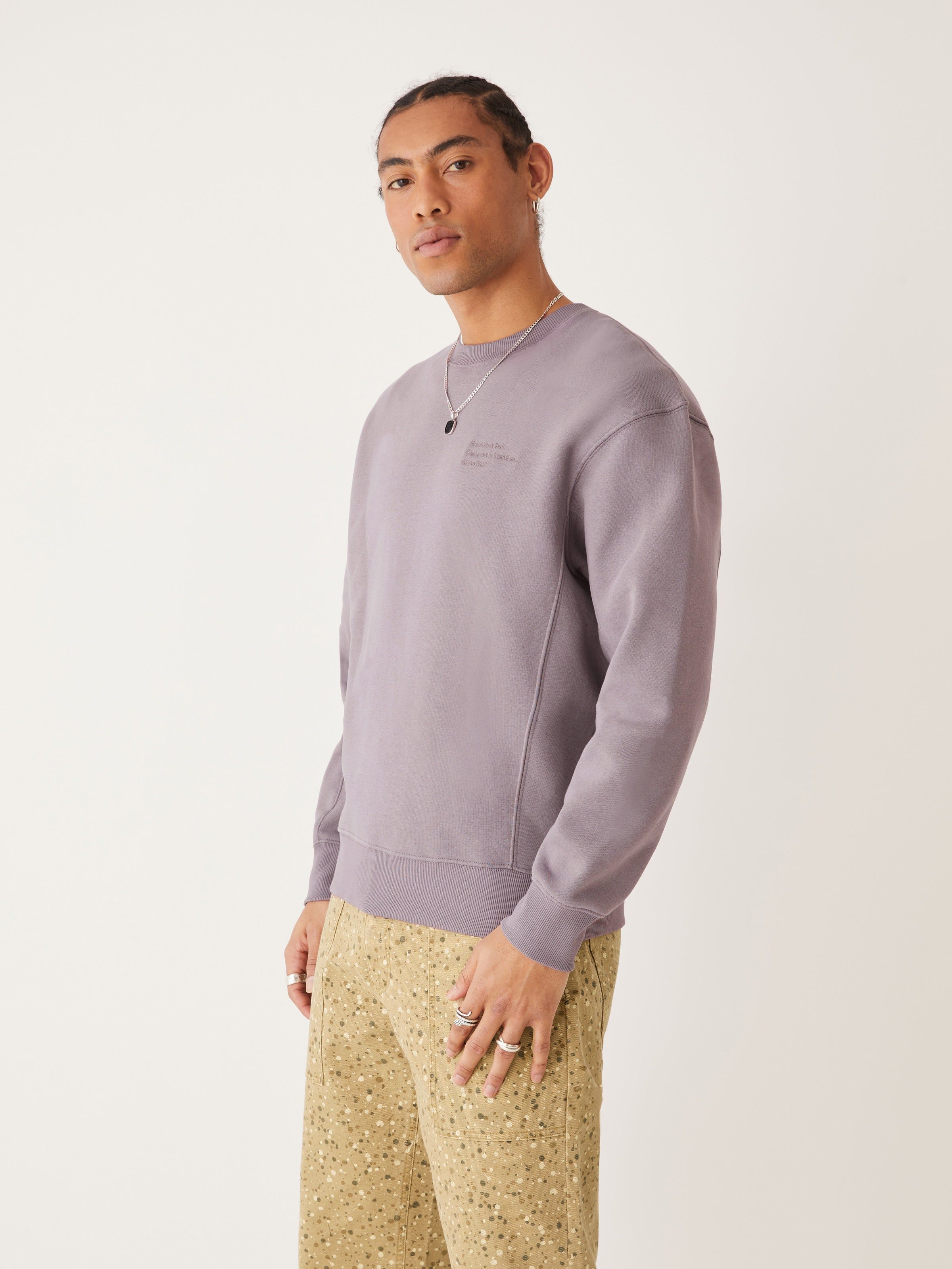 The Crewneck Sweatshirt in Purple Haze sold by Frank & Oak product image thumbnail 2