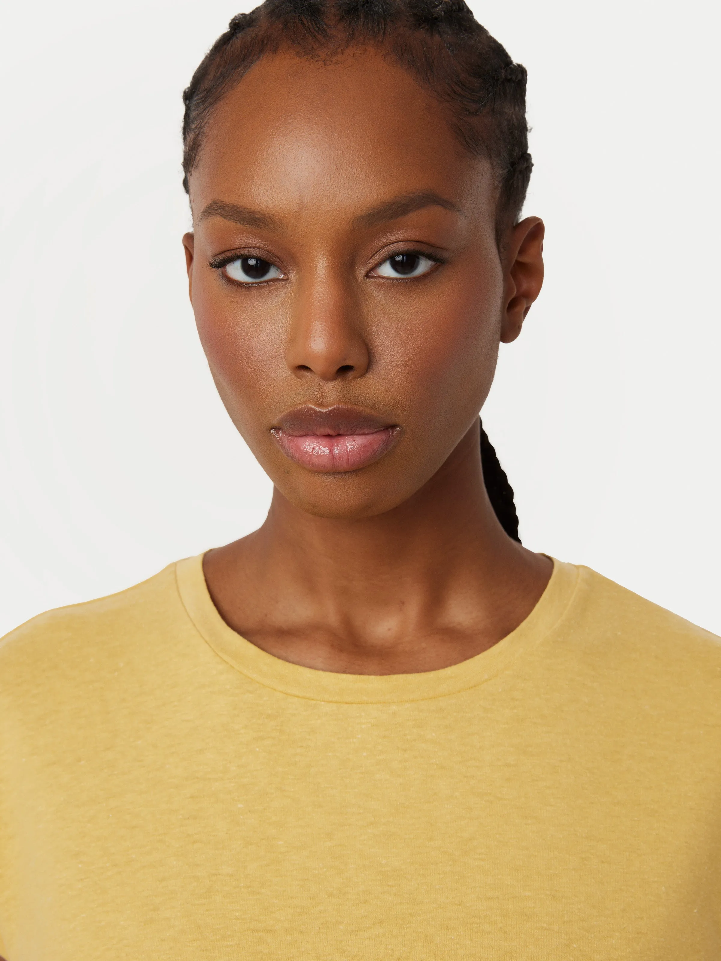 The Hemp Relaxed T-Shirt in Golden Sand sold by Frank & Oak product image thumbnail 2