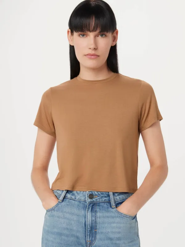 The Relaxed Fluid T-Shirt in Nutmeg sold by Frank & Oak