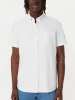 The Jasper Short Sleeve Oxford Shirt in White sold by Frank & Oak
