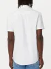 The Jasper Short Sleeve Oxford Shirt in White sold by Frank & Oak