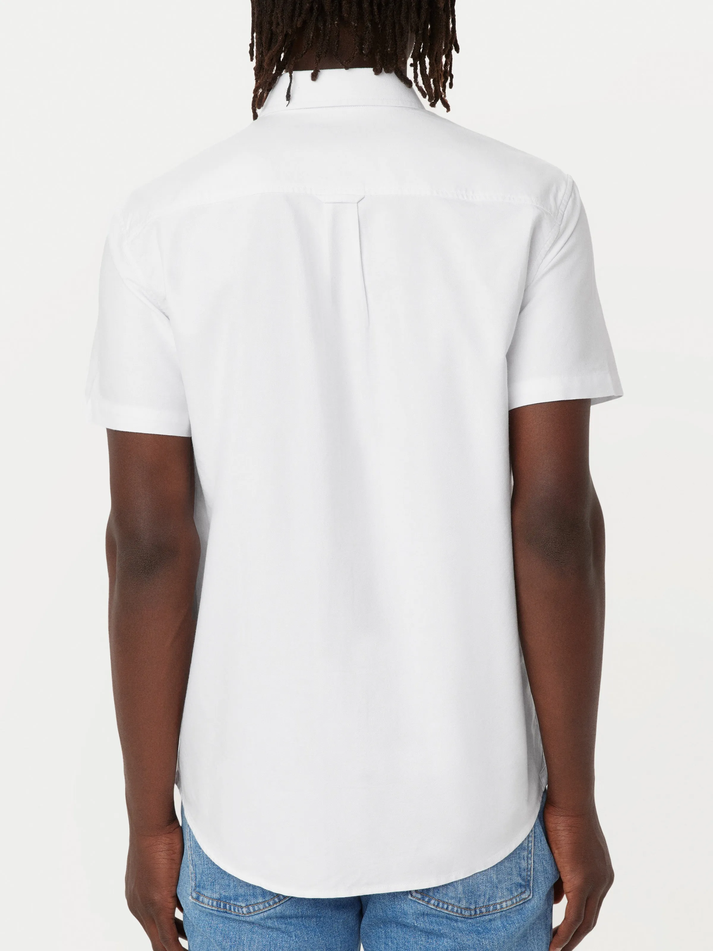 The Jasper Short Sleeve Oxford Shirt in White sold by Frank & Oak product image thumbnail 4