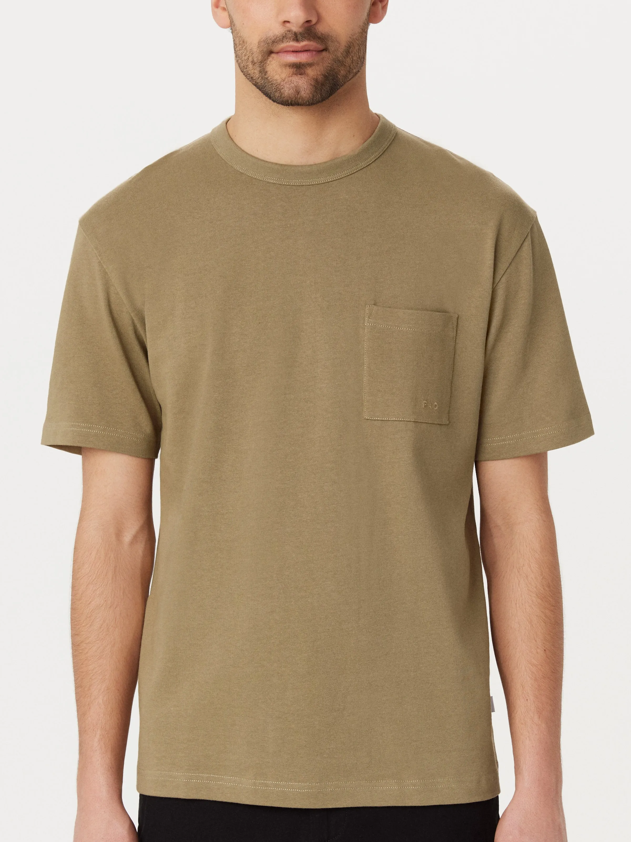 The Relaxed Pocket T-Shirt in Khaki sold by Frank & Oak product image thumbnail 3