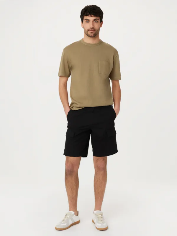 The Relaxed Pocket T-Shirt in Khaki sold by Frank & Oak