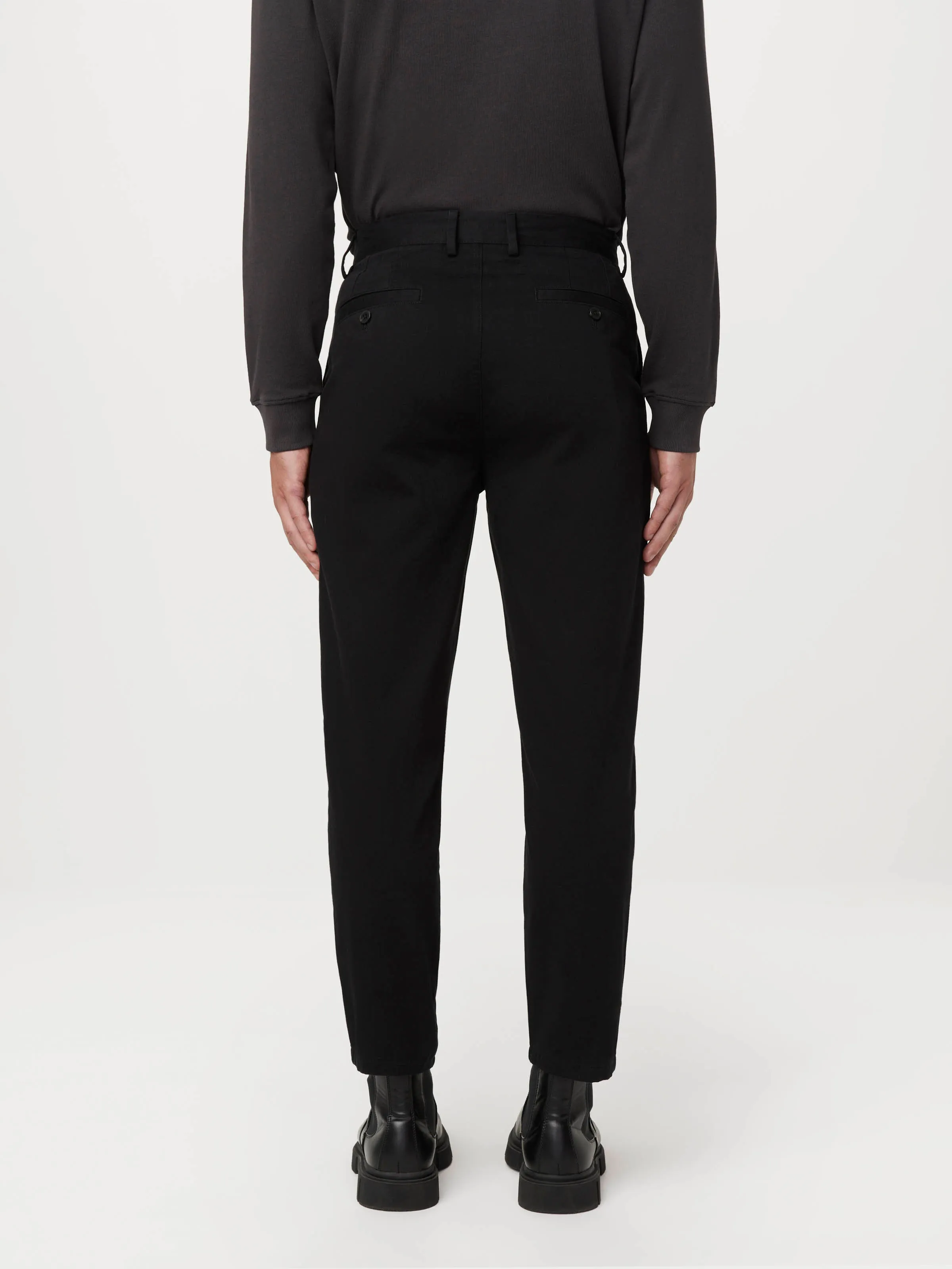 The Jamie Pleated Chino Pant in Black sold by Frank & Oak product image thumbnail 4