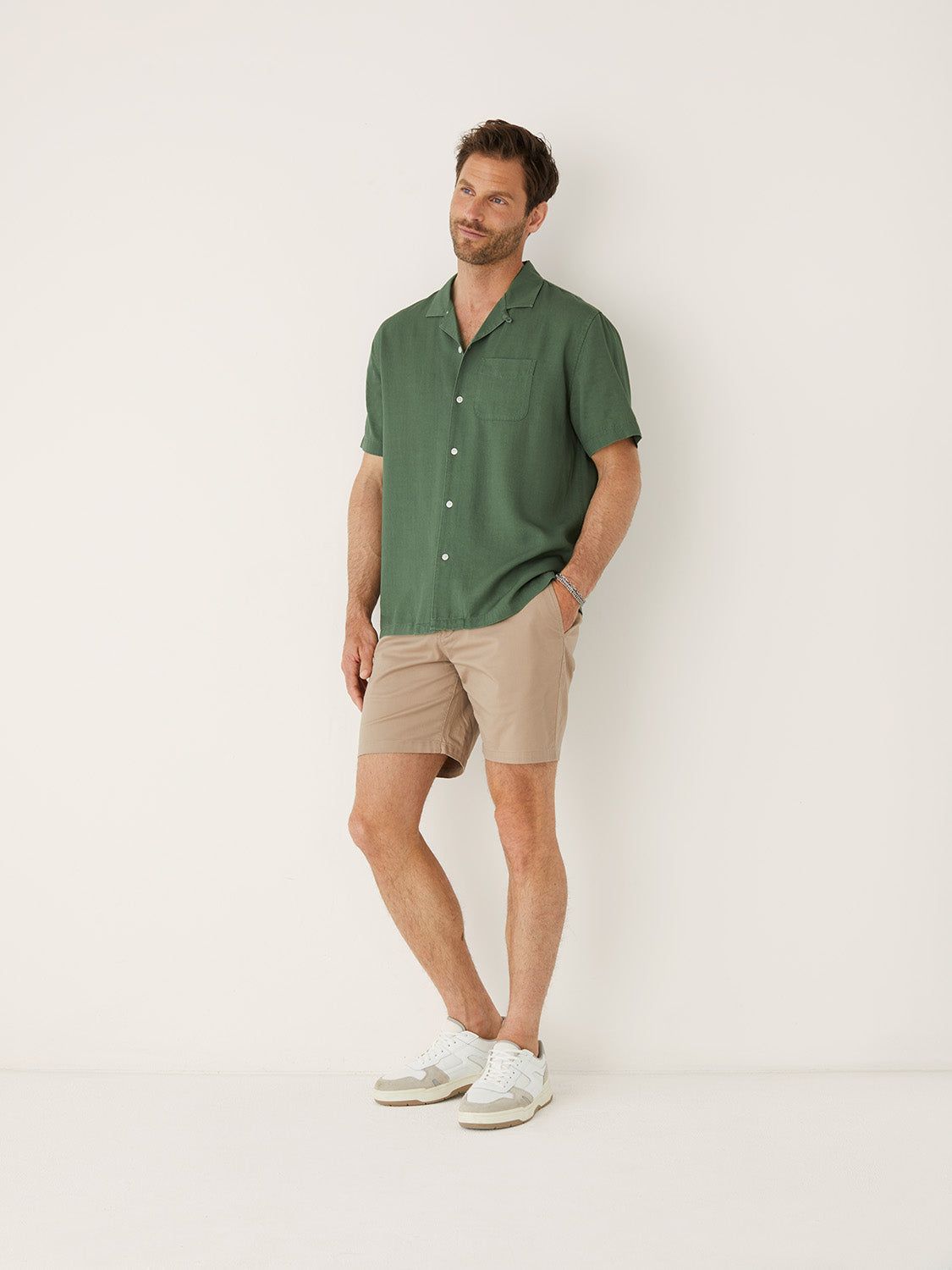 The Eco Dye Resort Shirt in Green sold by Frank & Oak product image thumbnail 2
