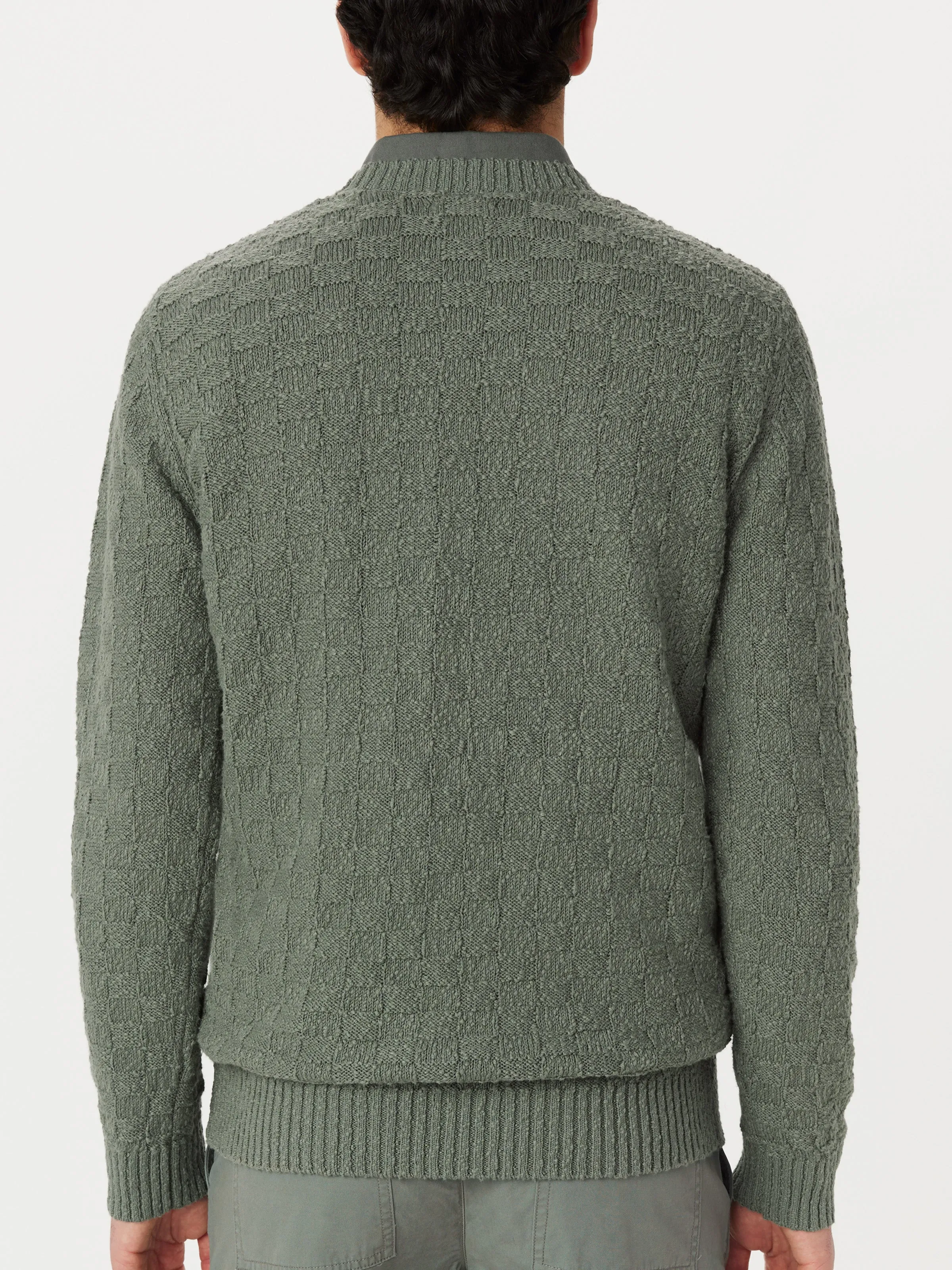 The Basketweave Sweater in Agave sold by Frank & Oak product image thumbnail 4