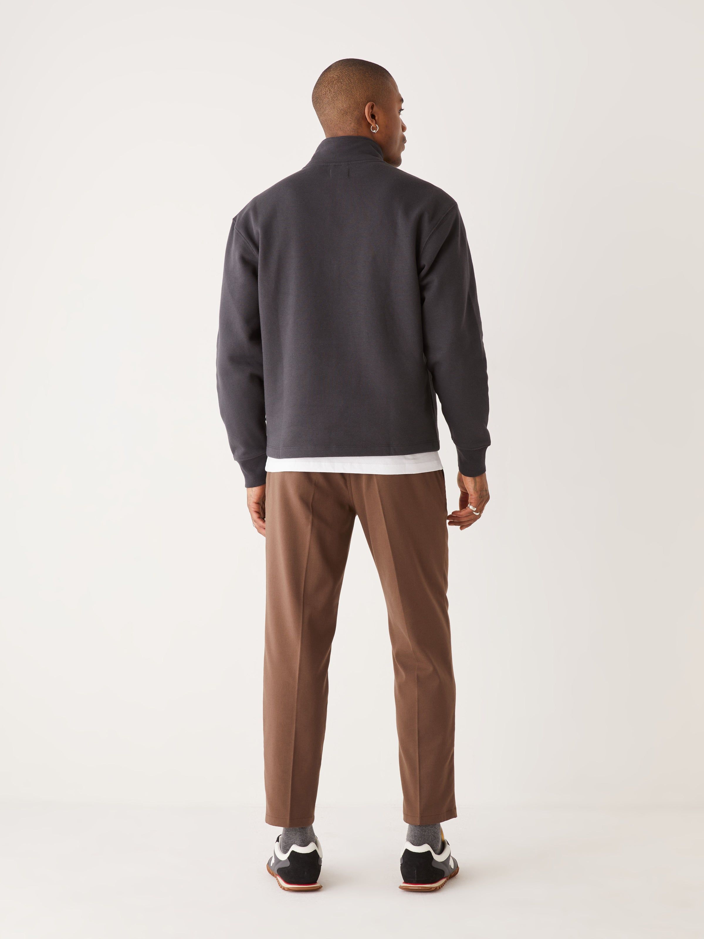 The French Fleece Pullover in Washed Black sold by Frank & Oak product image thumbnail 3