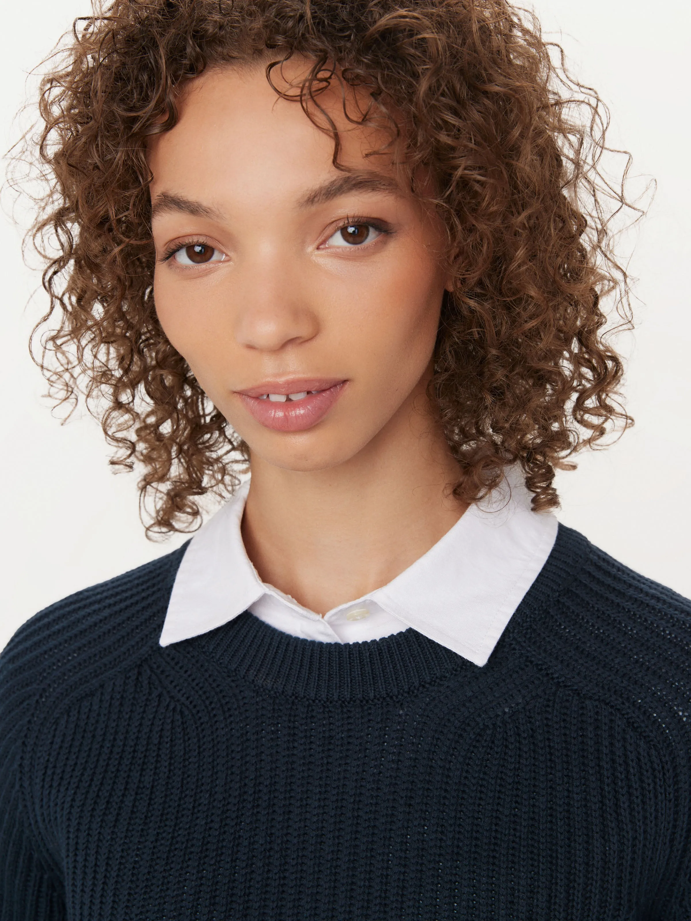 The SeaCell™ Boxy Sweater in Space Blue sold by Frank & Oak product image thumbnail 2