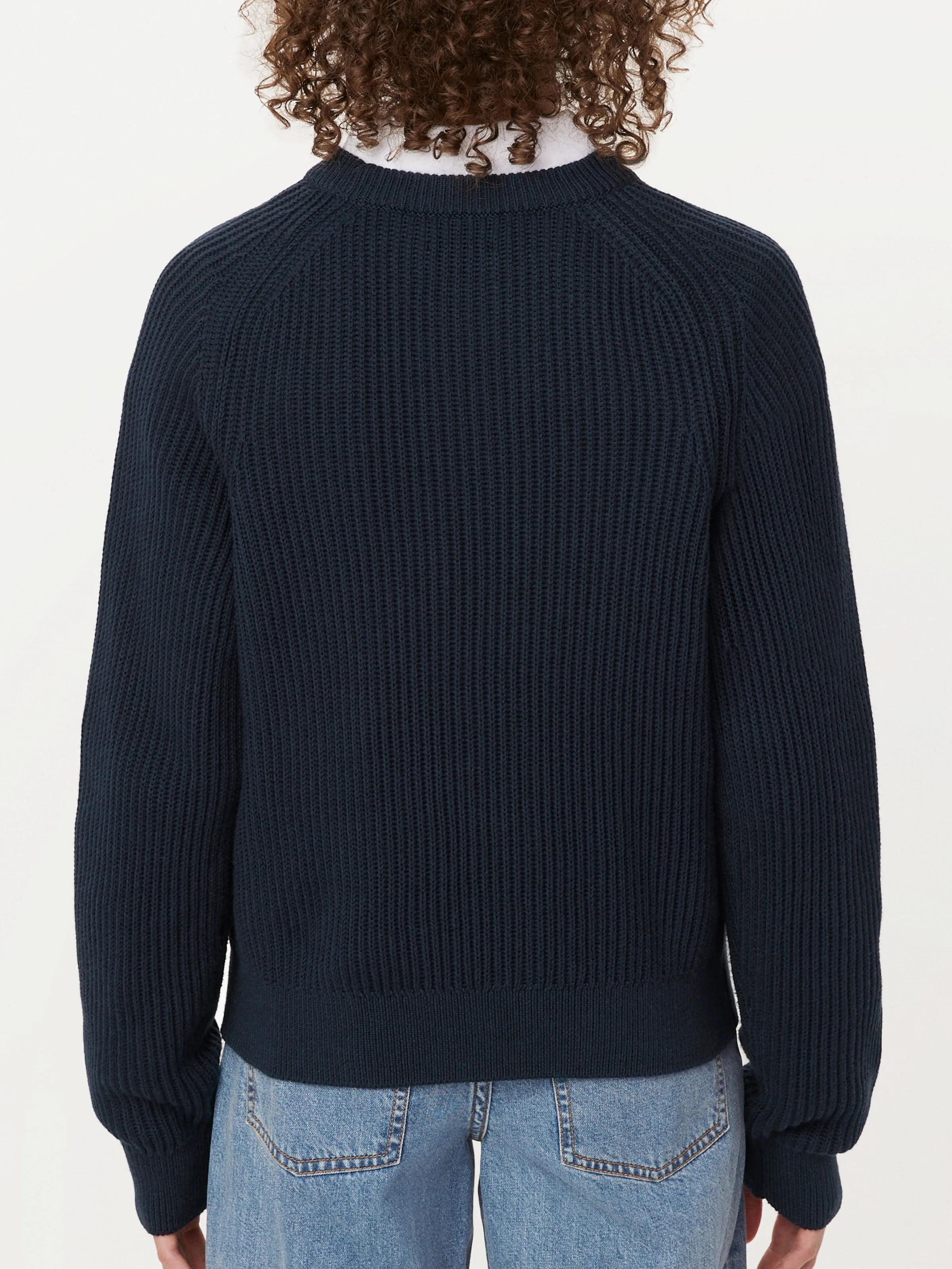 The SeaCell™ Boxy Sweater in Space Blue sold by Frank & Oak product image thumbnail 4
