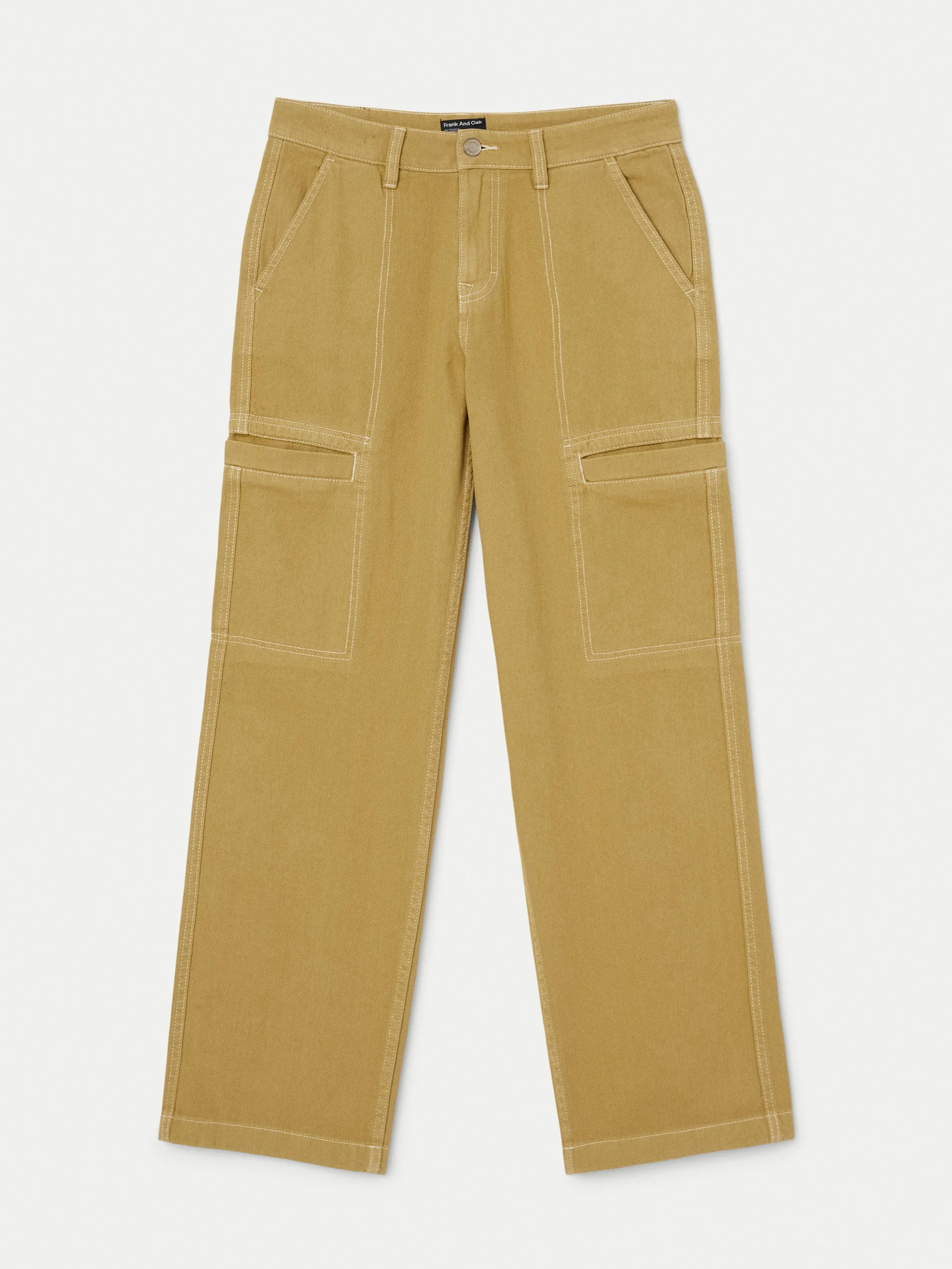 The Annie Utility Loose Pant in Golden Beige sold by Frank & Oak product image thumbnail 5