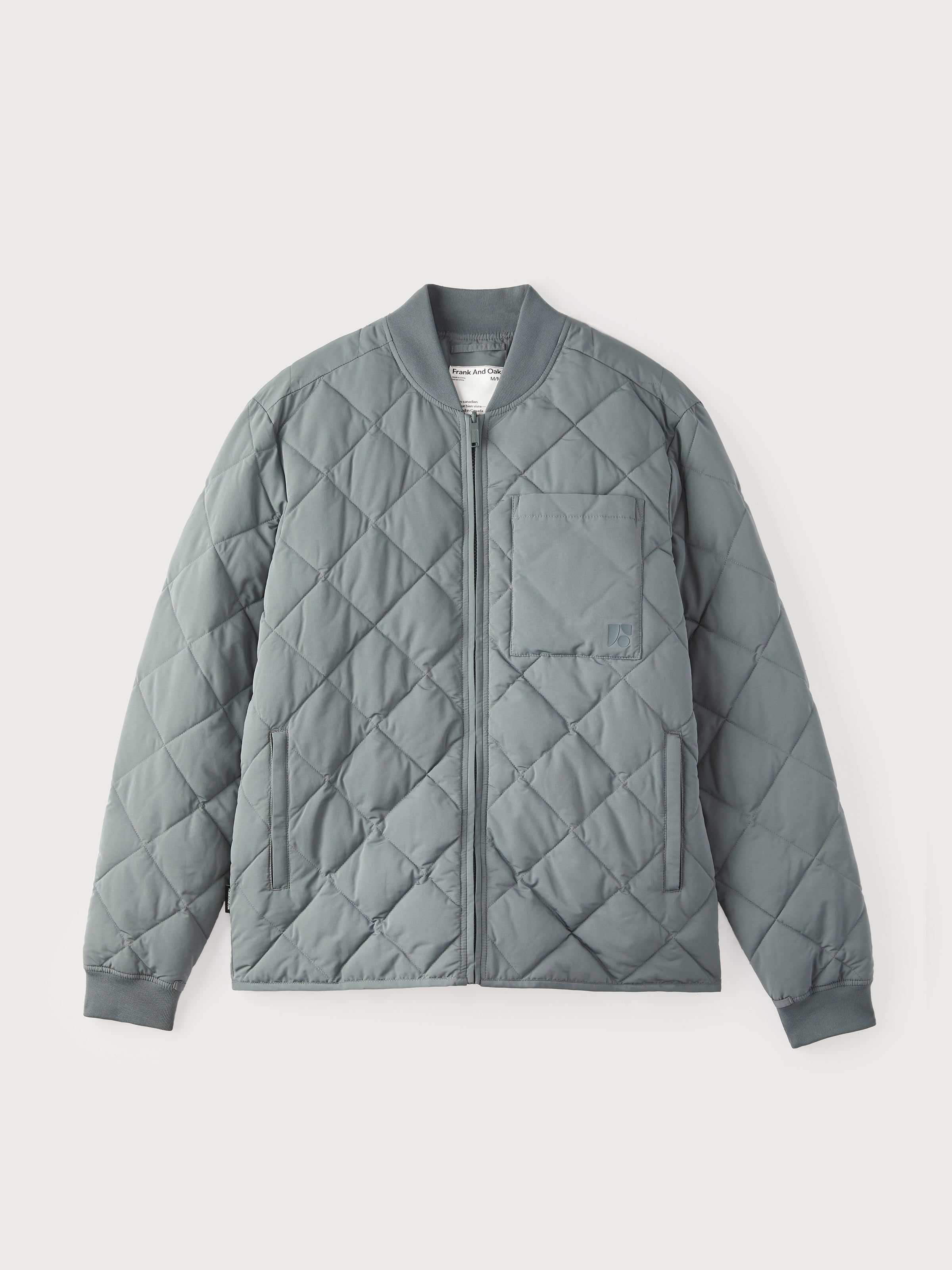 The Skyline Reversible Bomber in Stormy Blue sold by Frank & Oak product image thumbnail 8